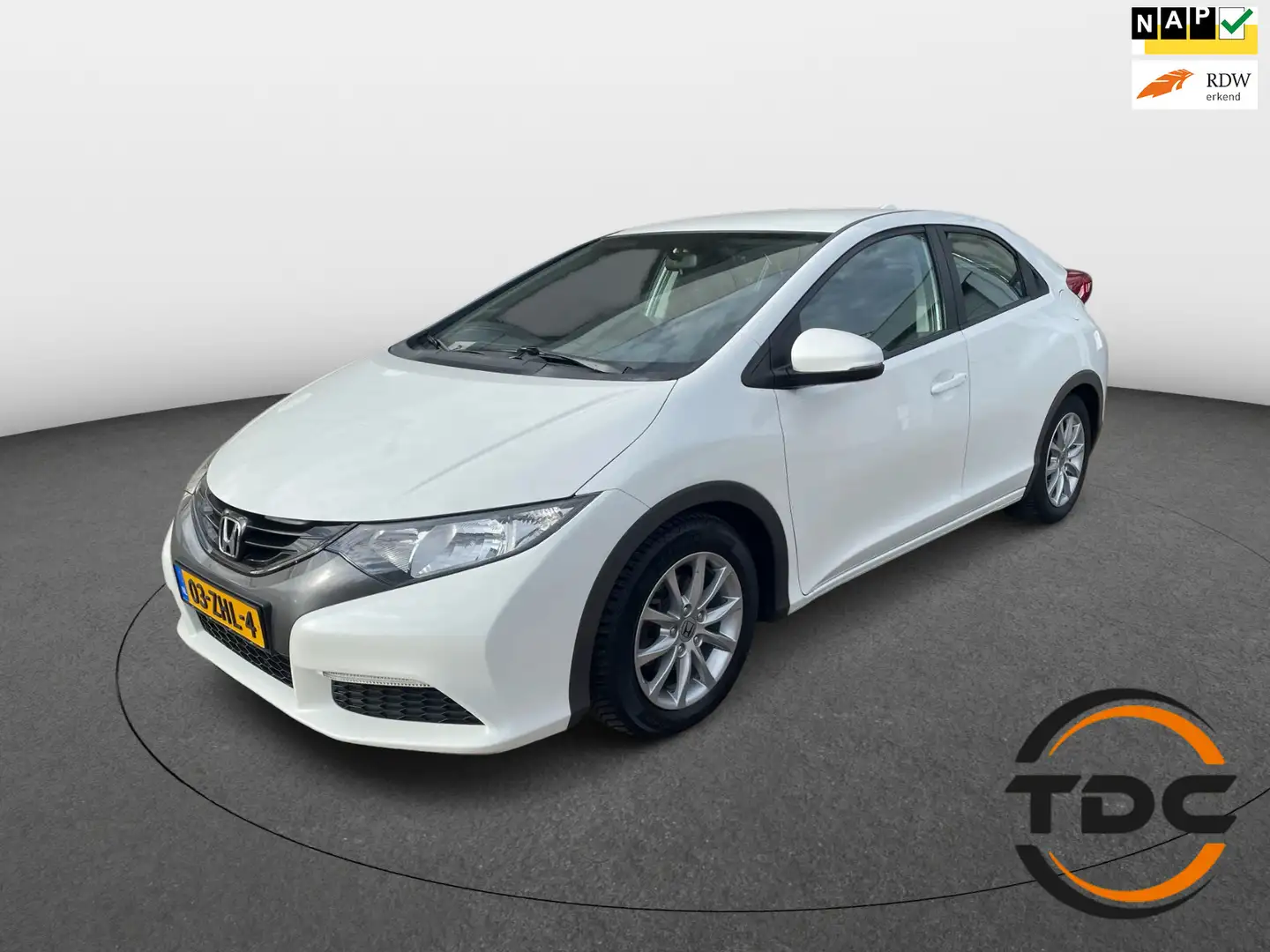 Honda Civic 1.4 Comfort NAVI CLIMA LMV 1e eigenaar NAP Wit - 1