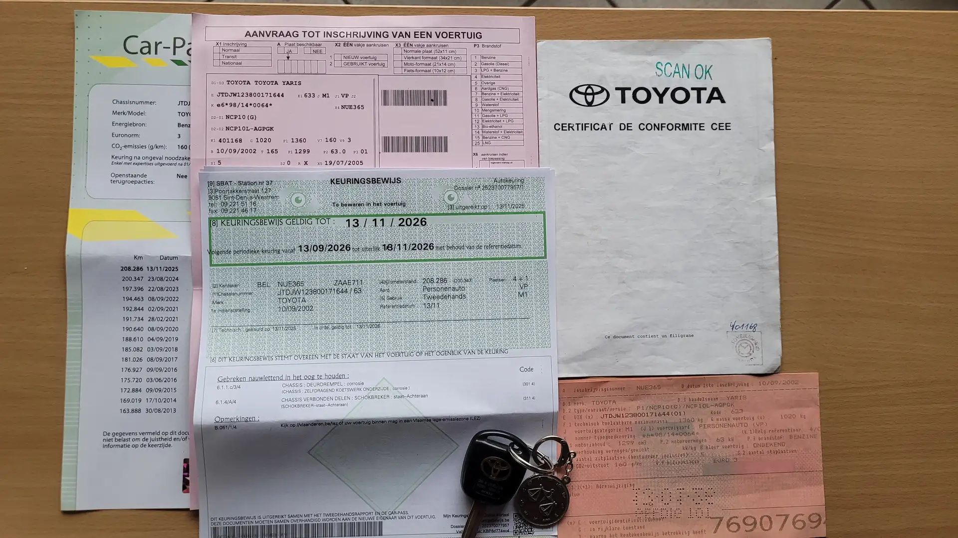 Toyota Yaris 1.3i AUTOMAAT AL GEKEURD ROOS FORM OHBOEK 2002 Blau - 2