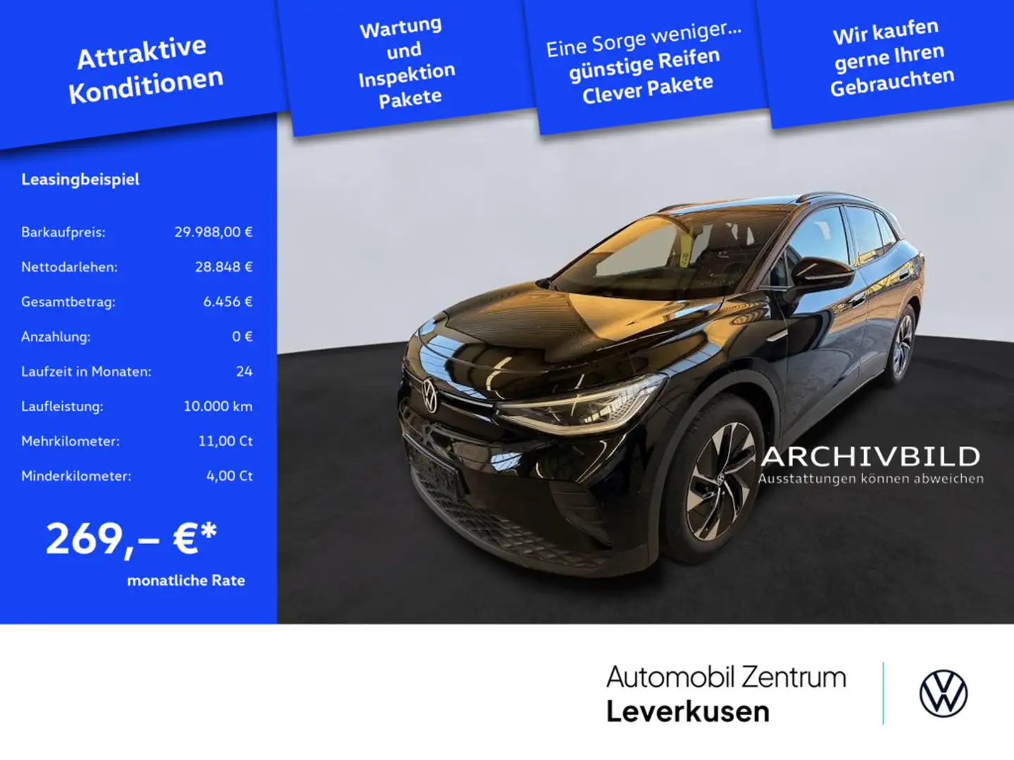 Volkswagen ID.4 Pure Performance MEMORY HUD VIRT KAM 360° Schwarz - 1