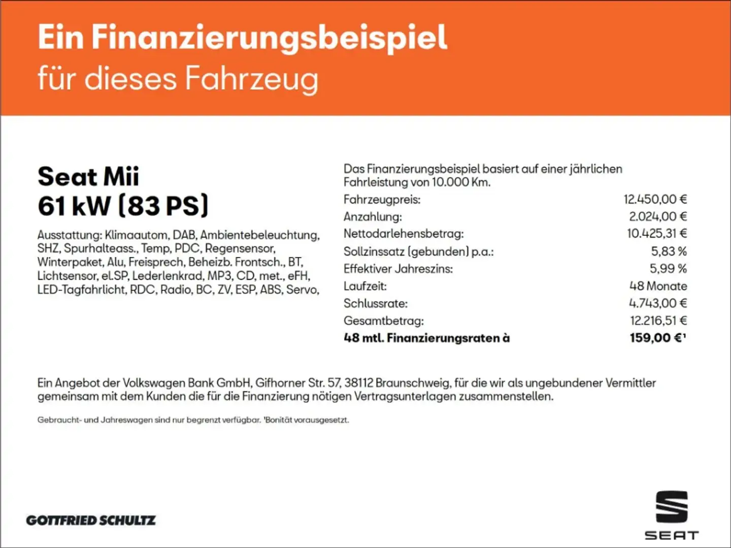 SEAT Mii electric Plus Sitzheizung Einparkhilfe Schwarz - 2