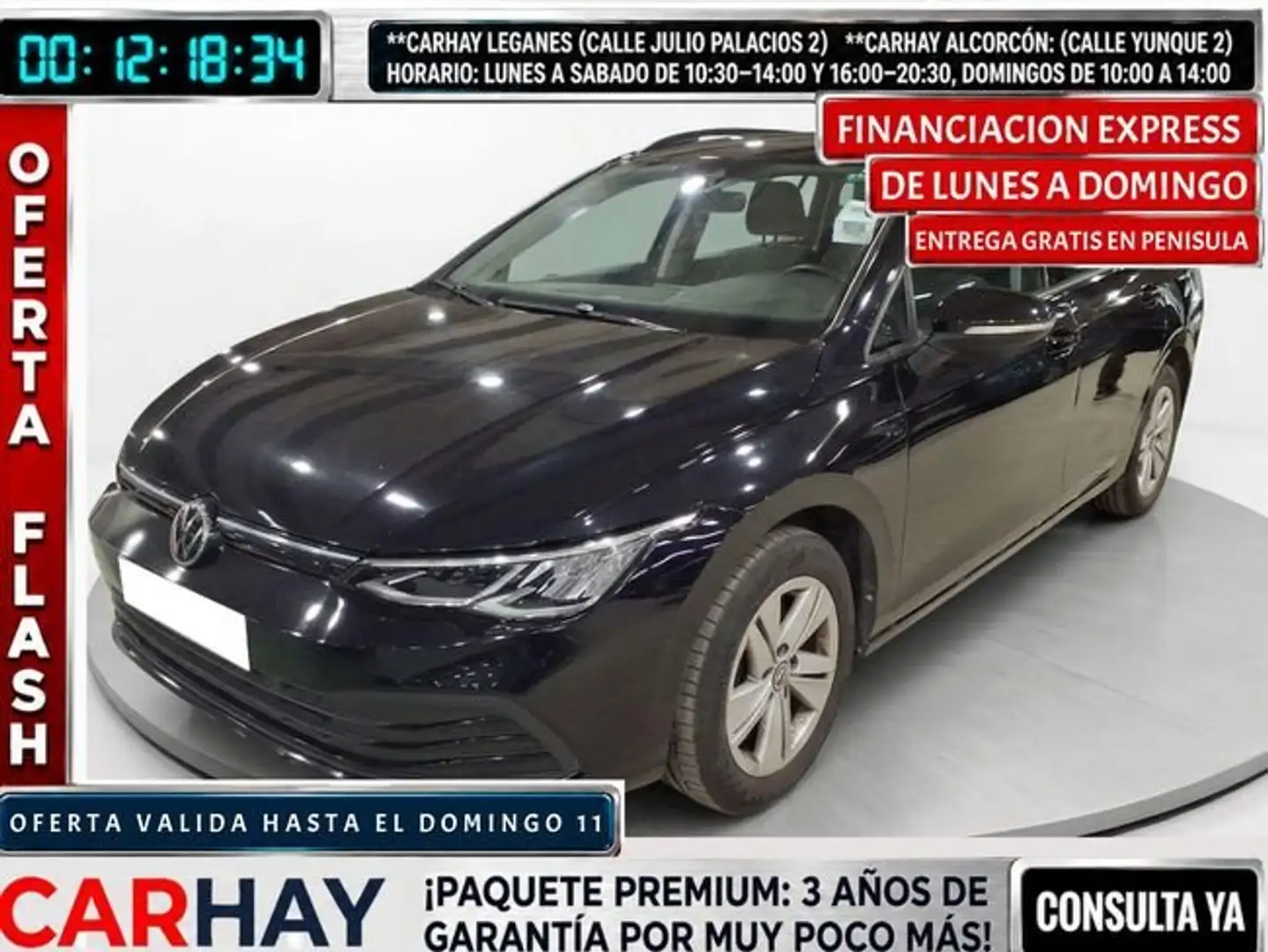 Volkswagen Golf Variant 2.0TDI Life 85kW Negro - 1