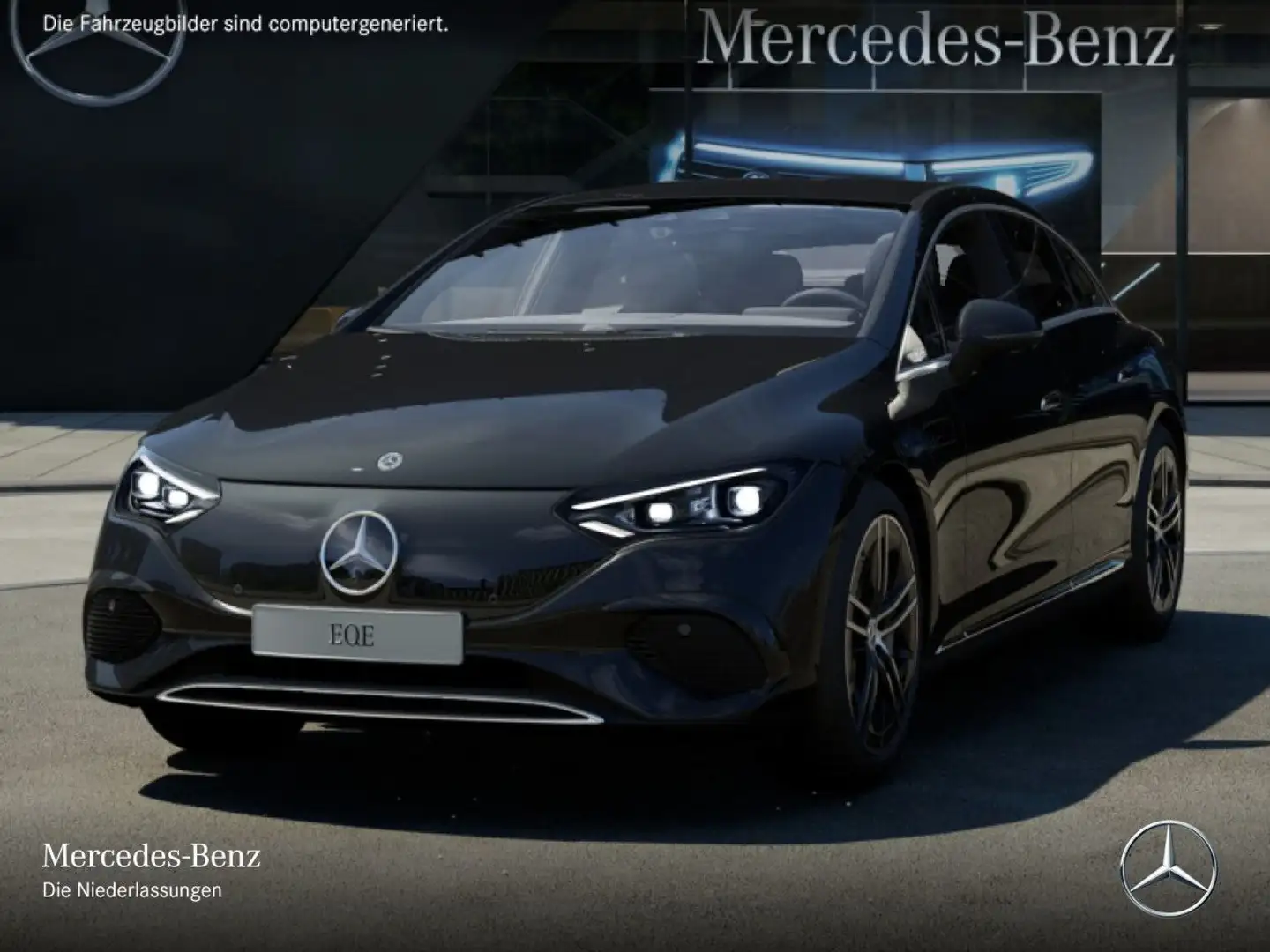 Mercedes-Benz EQE 350 Avantgarde Fahrass WideScreen Airmat AHK Schwarz - 2