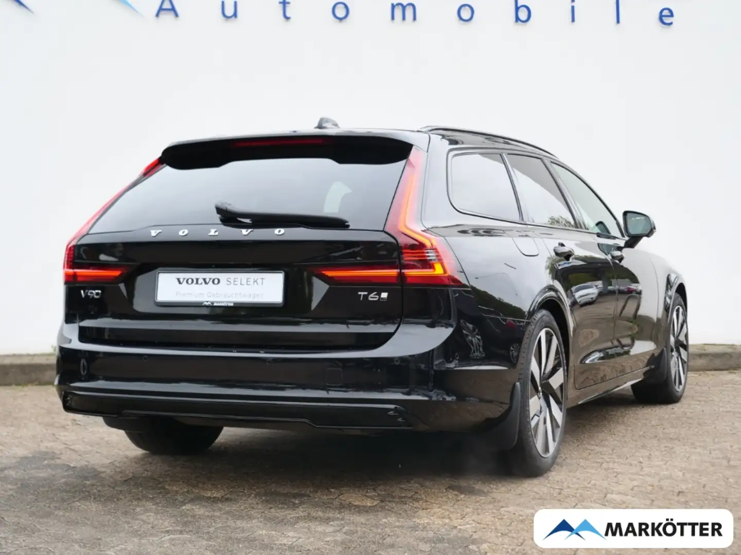 Volvo V90 T6 AWD Recharge Plus Dark /AHK/STHZ/360CAM/ Schwarz - 2