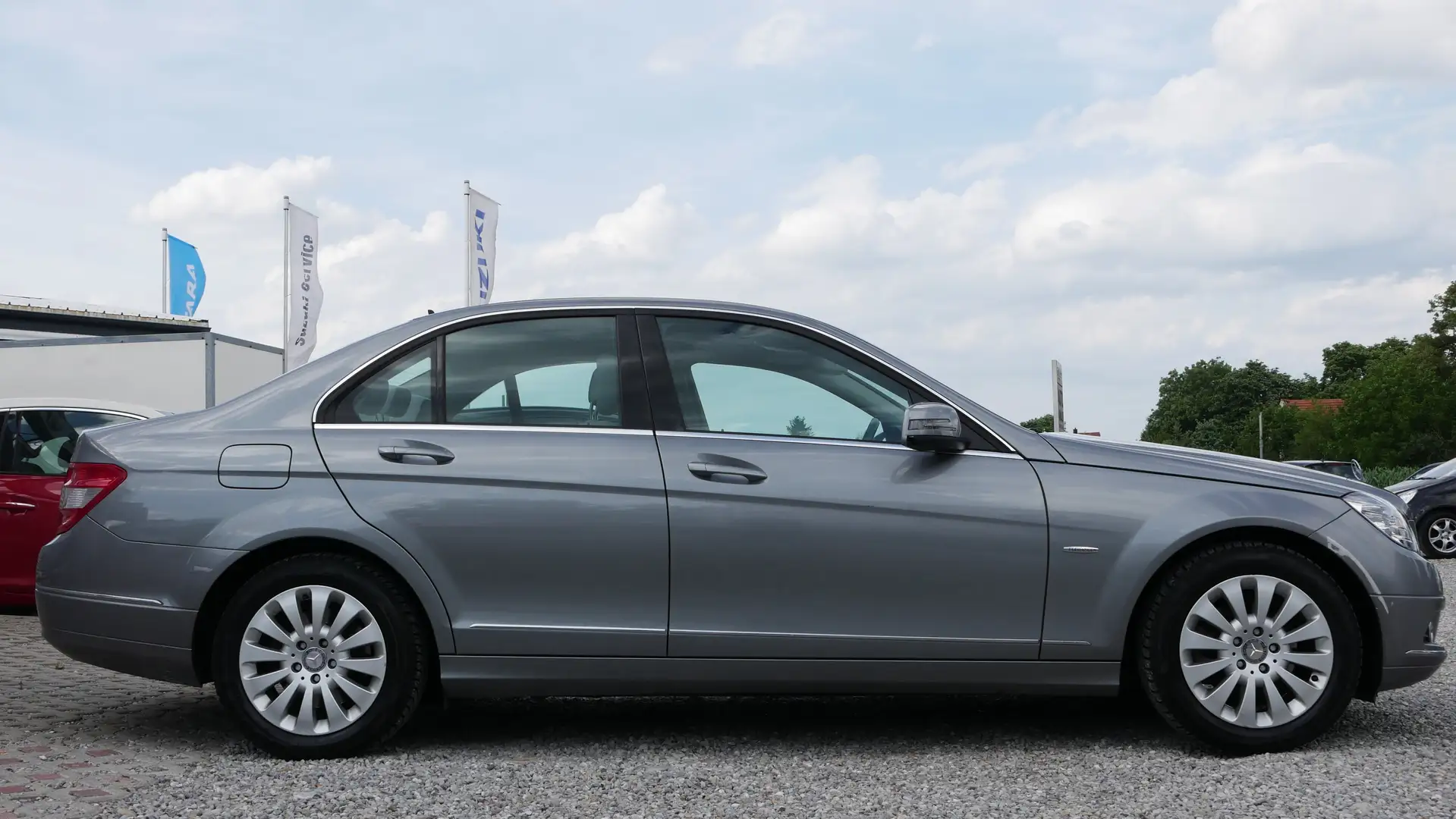 Mercedes-Benz C 200 Kompressor Automatik Allwetter Sitzheizung Klima Grau - 2