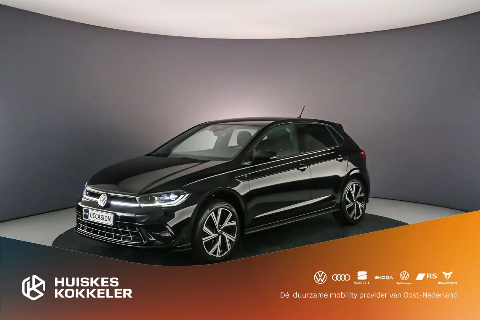 Volkswagen Polo R-Line Business 1.0 TSI 95pk DSG Automaat Adaptive Zwart - 1