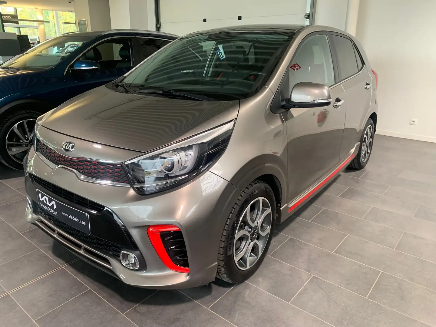 Kia Picanto 1.0 Gtline Gris - 1