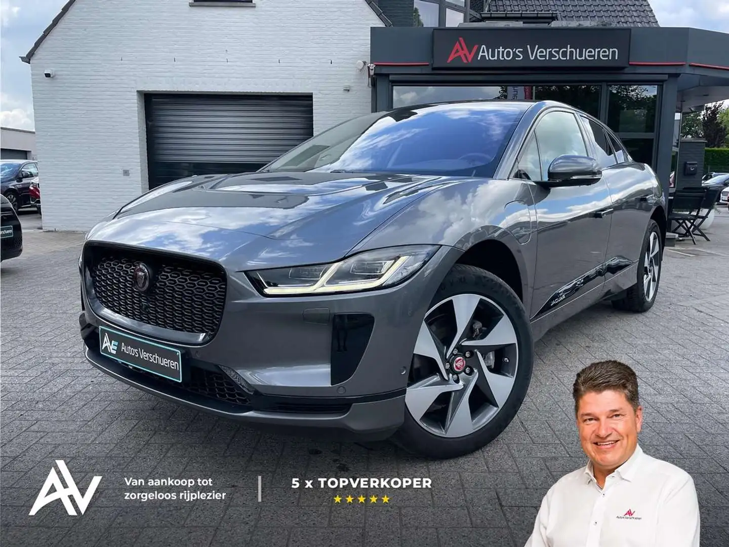 Jaguar I-Pace EV400 AWD SE ** ACC  360 Camera Meridian Grijs - 1