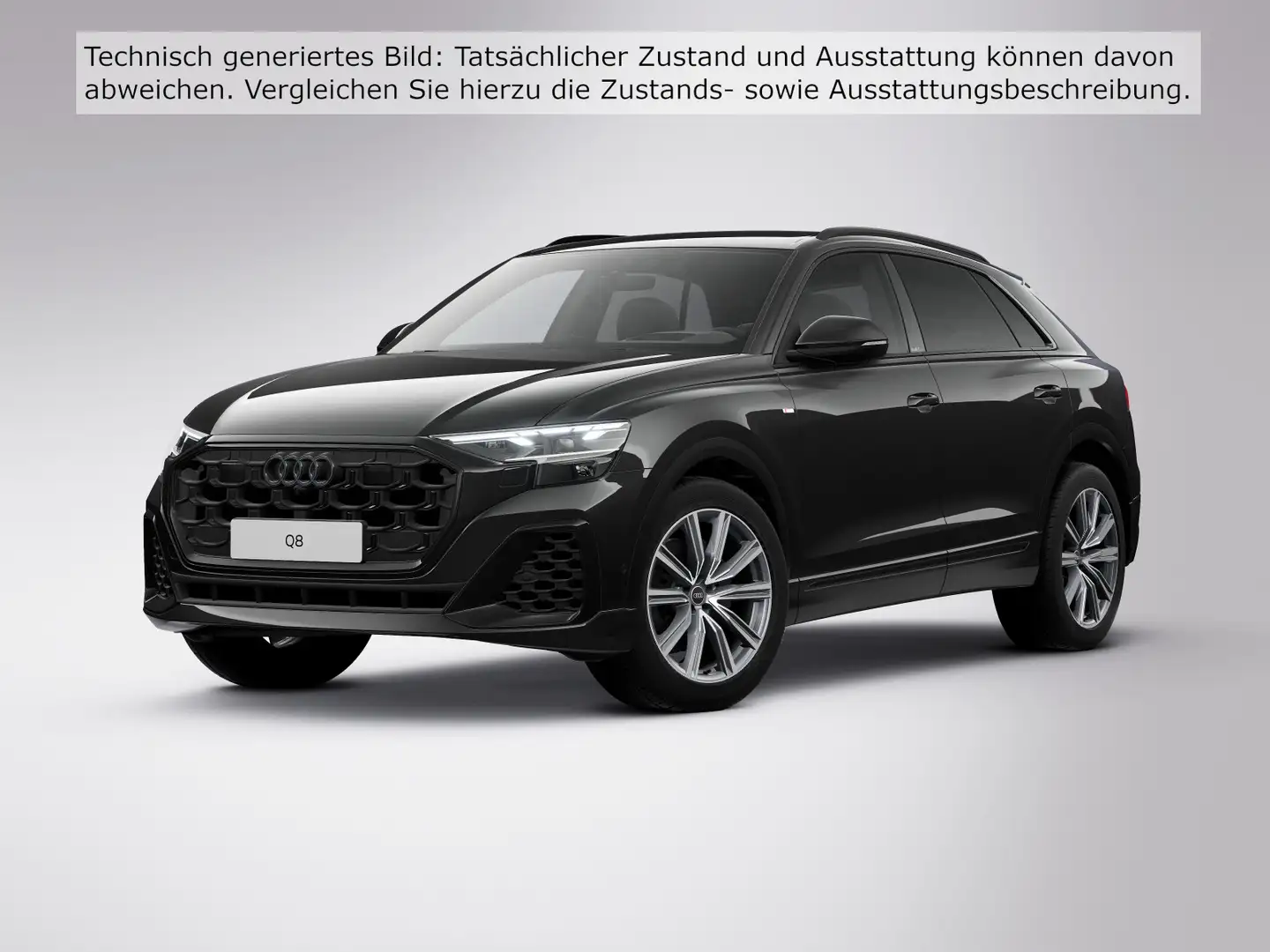 Audi Q8 55 TFSI quatt. S line HDMatrix ACC AHK HeadUp Schwarz - 2