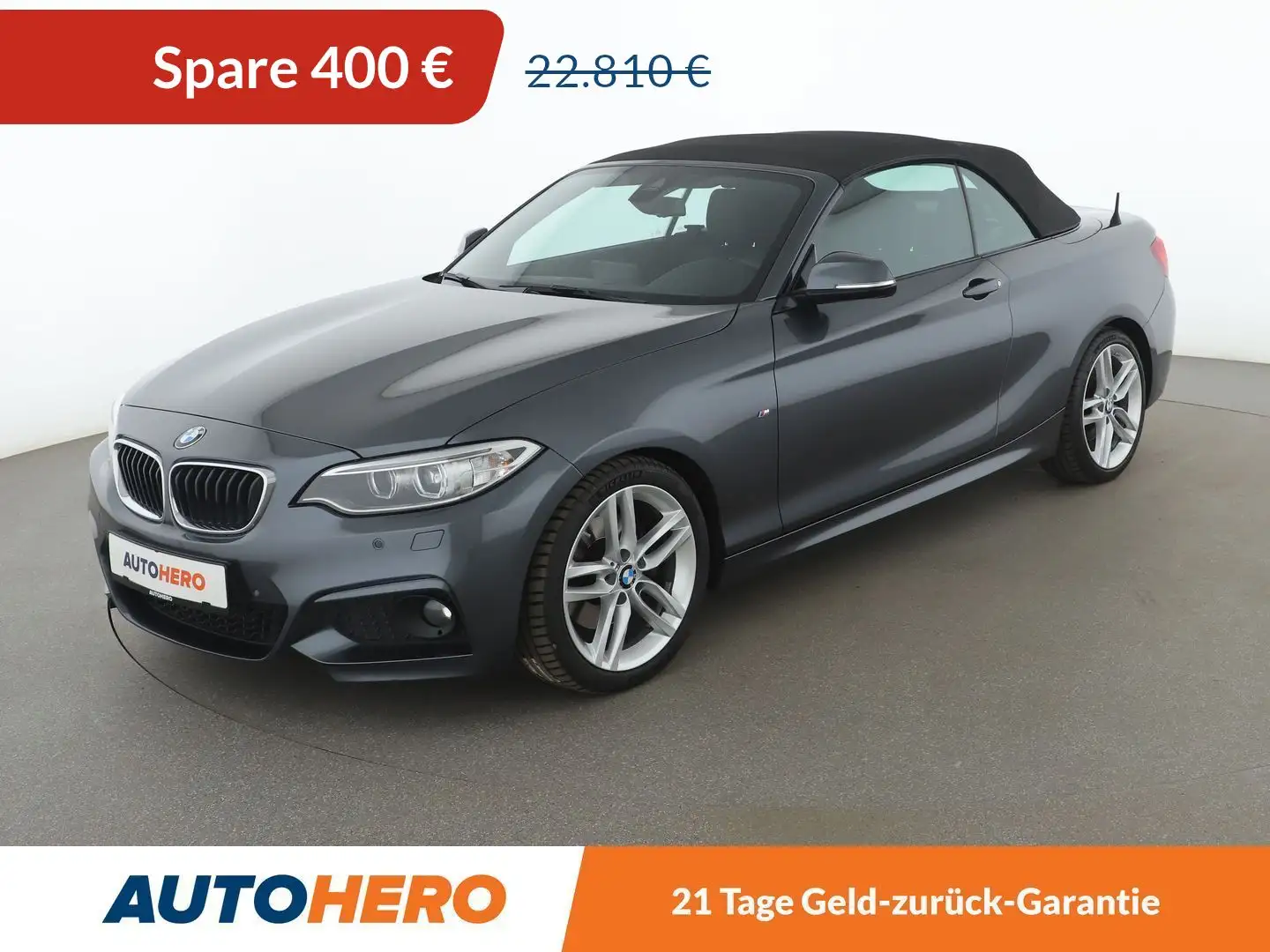 BMW 220 220d M Sport Aut.*NAVI*BI-XENON*TEMPO*PDC*SHZ* Grau - 1