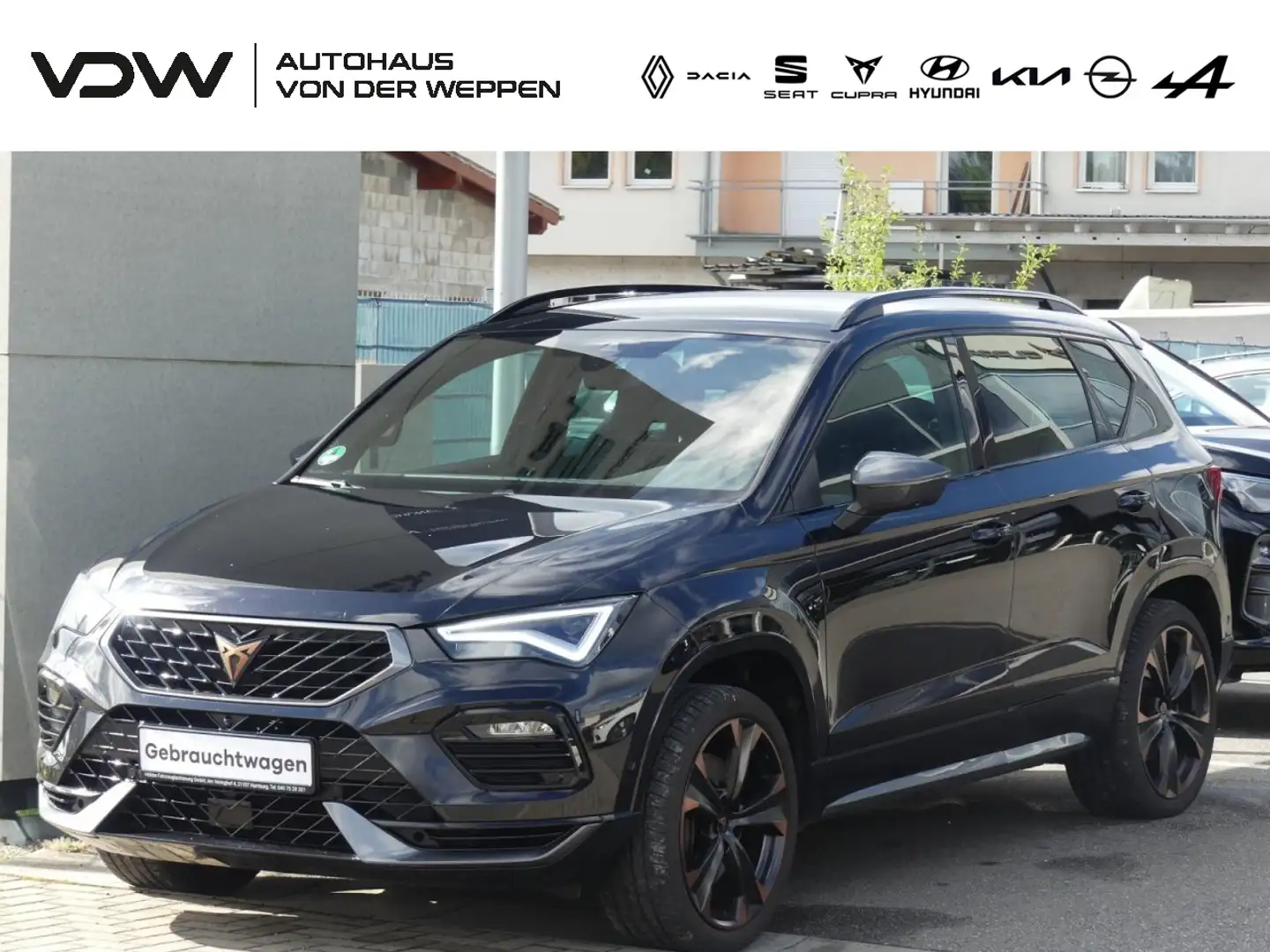 CUPRA Ateca 2.0 TSI DSG 4Drive 360 Kamera, AHK, Navi Klima Schwarz - 1