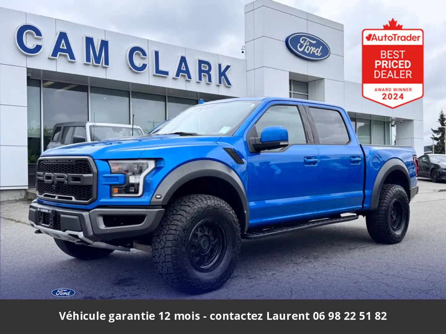Ford Raptor SuperCrew 4x4 Tout compris hors homologatio Bleu - 1