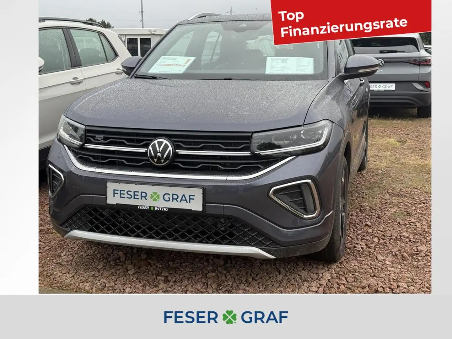 Volkswagen T-Cross 1.0 TSI R-Line Matrix/Navi/Keyl/Travelas Grau - 1