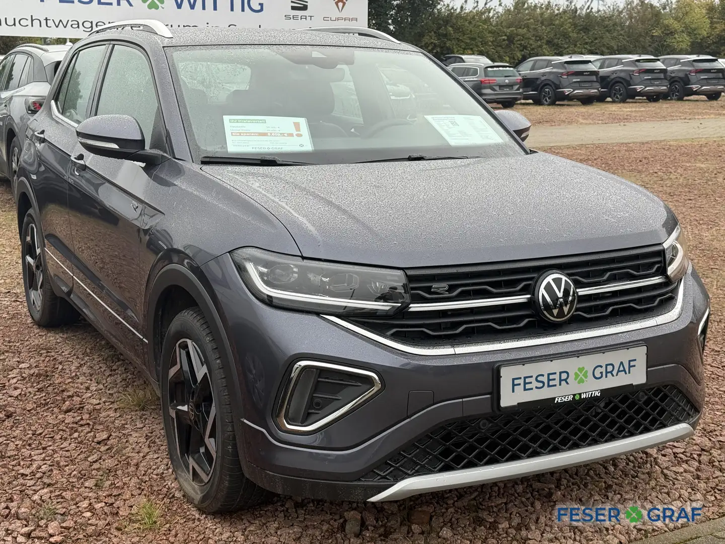 Volkswagen T-Cross 1.0 TSI R-Line Matrix/Navi/Keyl/Travelas Grau - 2