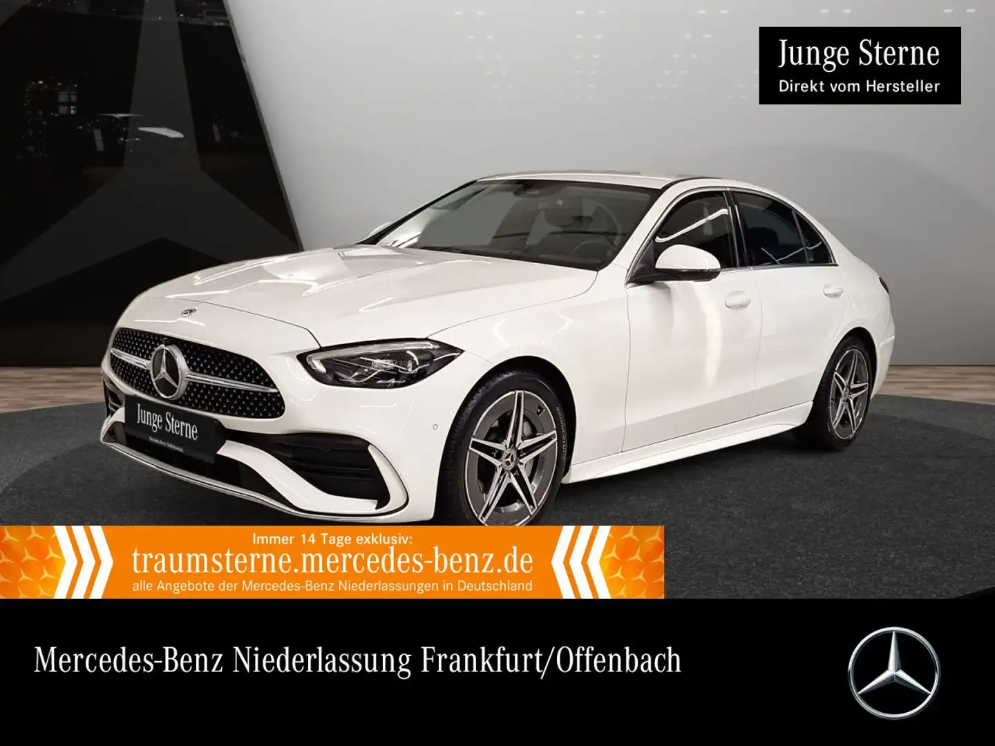 Mercedes-Benz C 180 AMG+360+LED+TOTW+KEYLESS+9G Weiß - 1