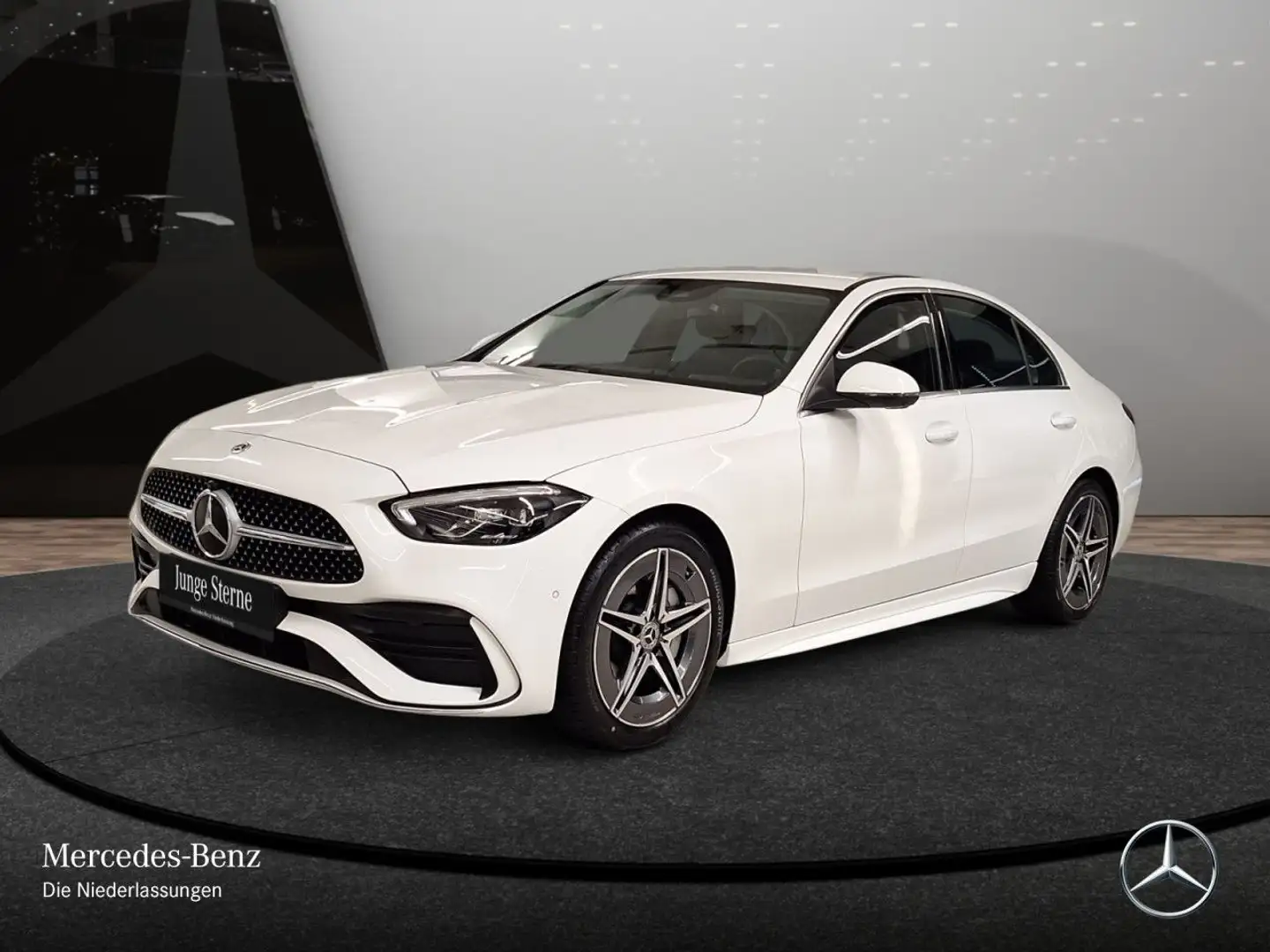 Mercedes-Benz C 180 AMG+360+LED+TOTW+KEYLESS+9G Weiß - 2