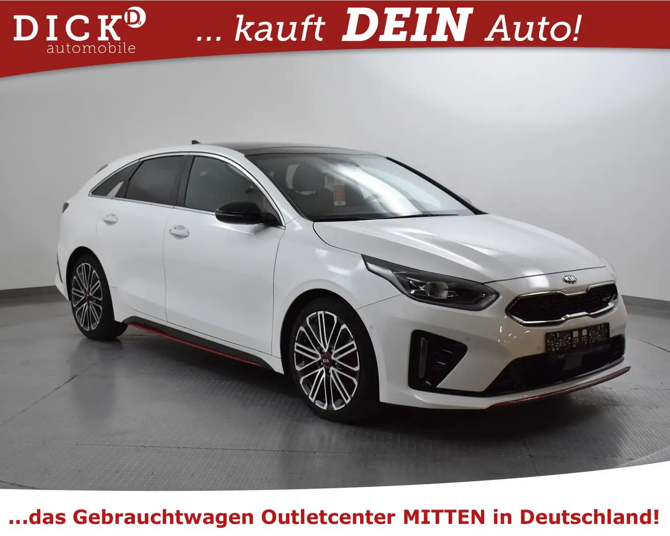 Kia ProCeed / pro_cee'd ProCeed 1.6TGDI GT PANO+NAVI+LED+SHZ+KAM+JBL+ACC Weiß - 1
