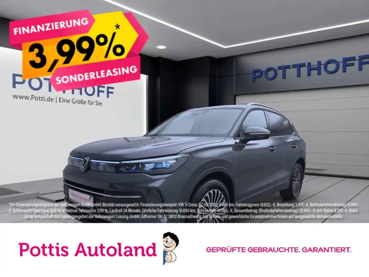 Volkswagen Tiguan 1.5 eTSI DSG LIFE NAVI AHK KAMERA PDC Grau - 1