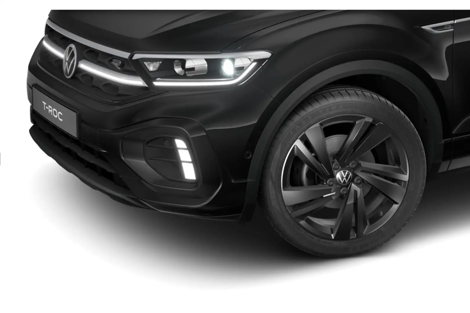 Volkswagen T-Roc 1.5 TSI 110 R-Line kW DSG7 Negro - 2