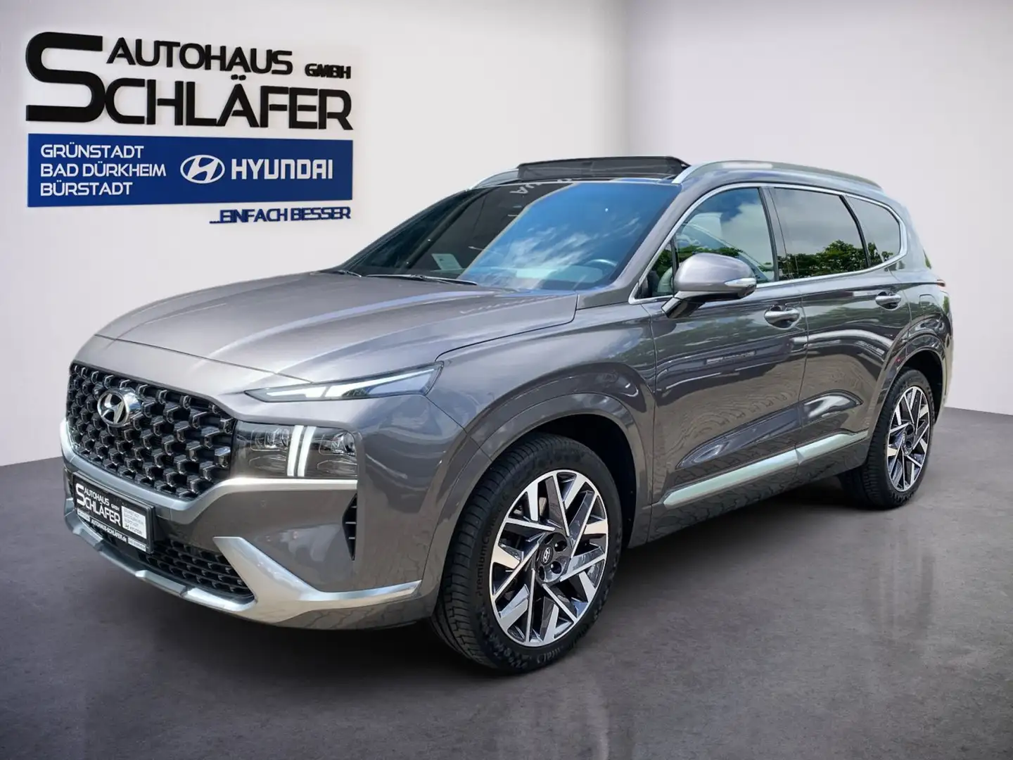 Hyundai SANTA FE 2.2 CRDi Signature 4WD AHK PanDach Grau - 1