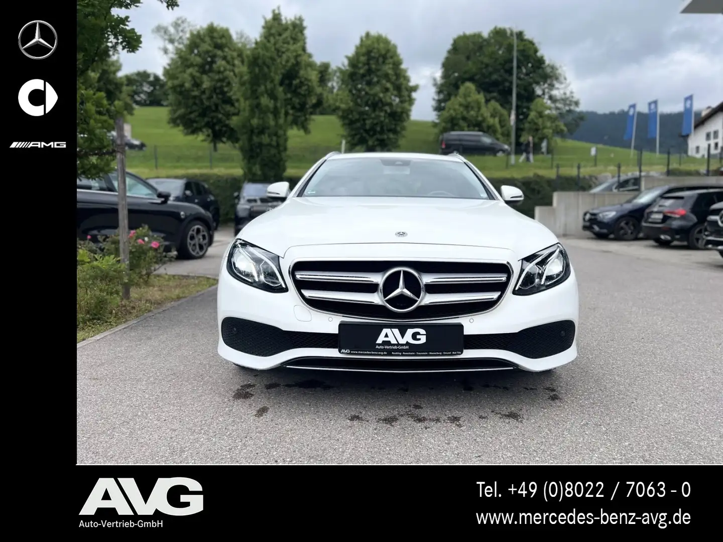Mercedes-Benz E 220 E 220 d 4MATIC T COM|STDHZG|RFK|LED|TOTW|AHK Weiß - 2