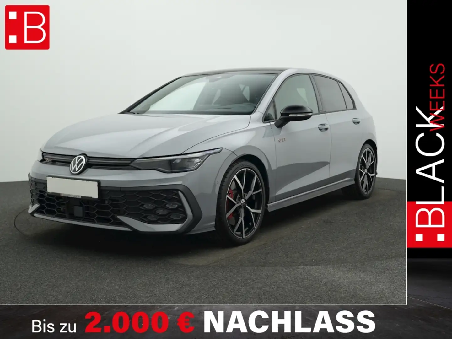 Volkswagen Golf GTI 8 2.0 TSI DSG BLACK STYLE AHK PANO NAVI 19 ESTORIL Grau - 1