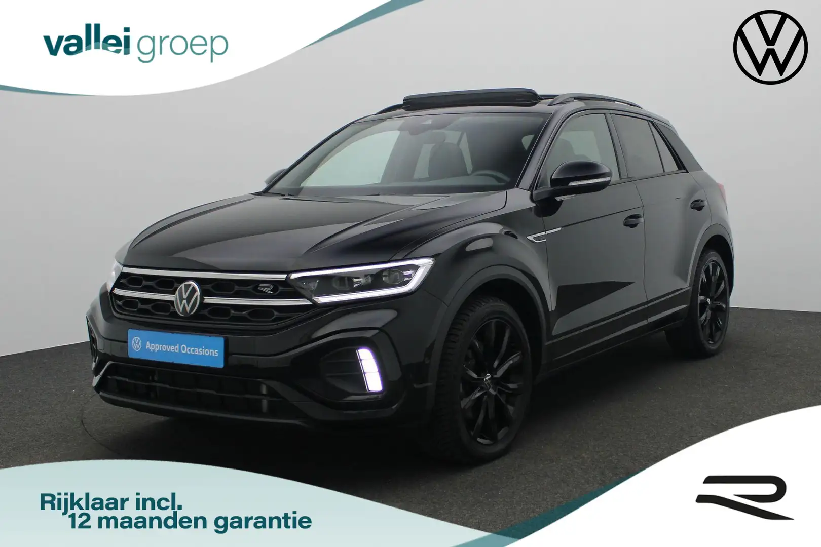 Volkswagen T-Roc 2.0 TSI 190 pk DSG 4Motion R-Line | Panoramadak | Zwart - 1