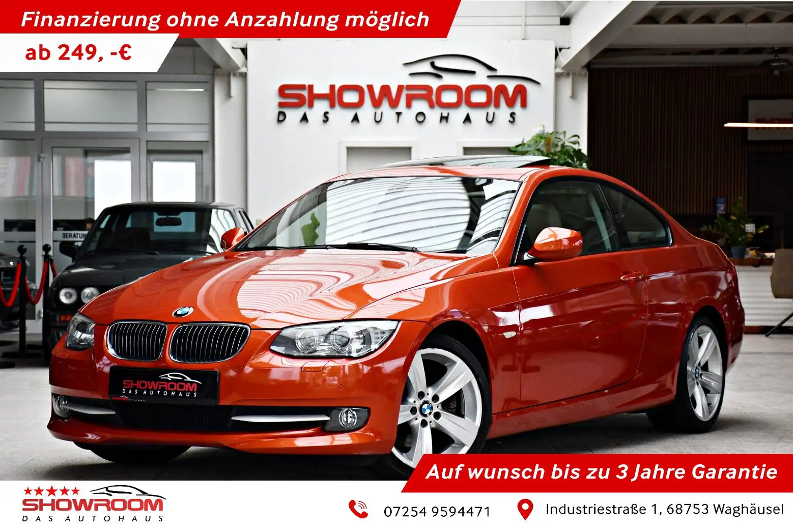 BMW 325 i Coupe Individual Navi Xenon 1.Hand 19% MwSt Orange - 1