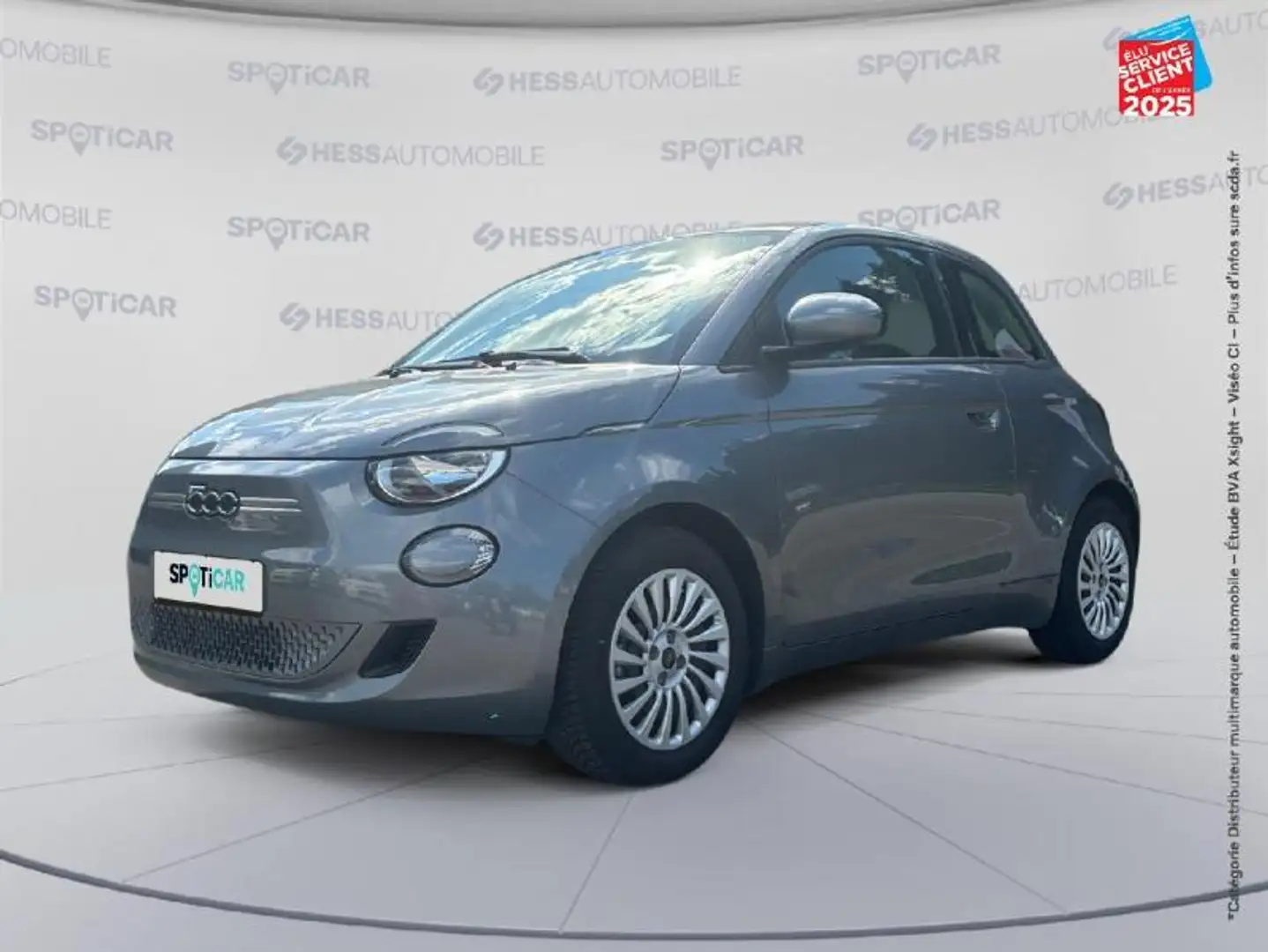Fiat 500e e 95ch Action Gris - 1