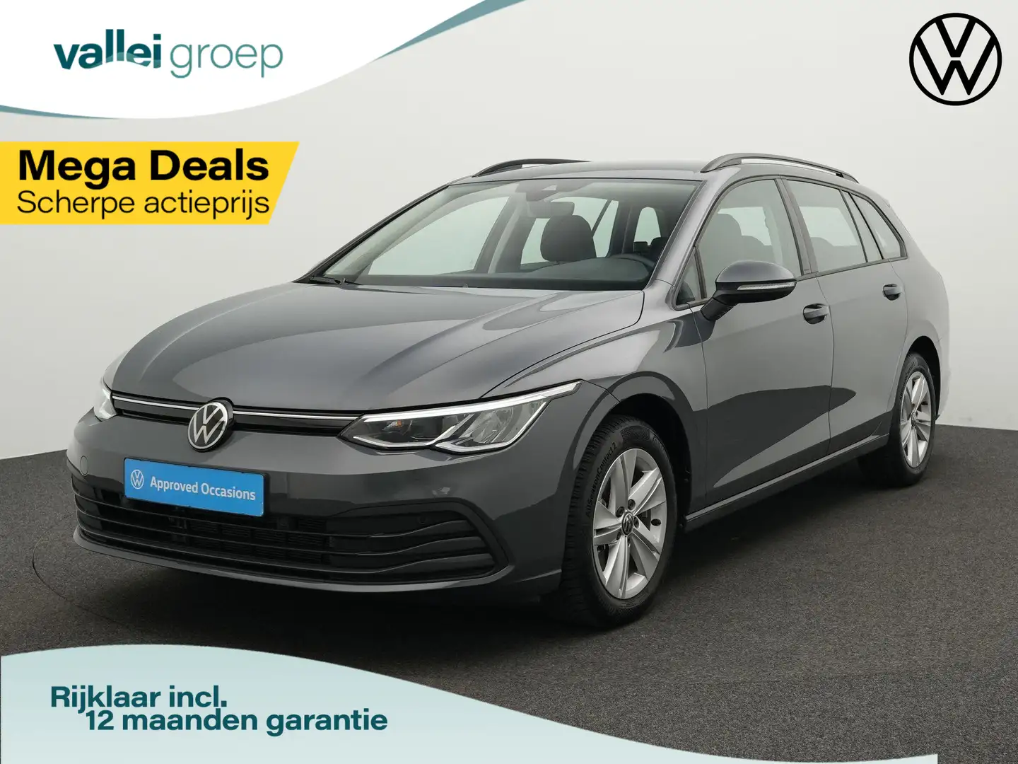 Volkswagen Golf Variant 1.0 eTSI 110 pk DSG Life Business | Geheugen-/mass Grijs - 1