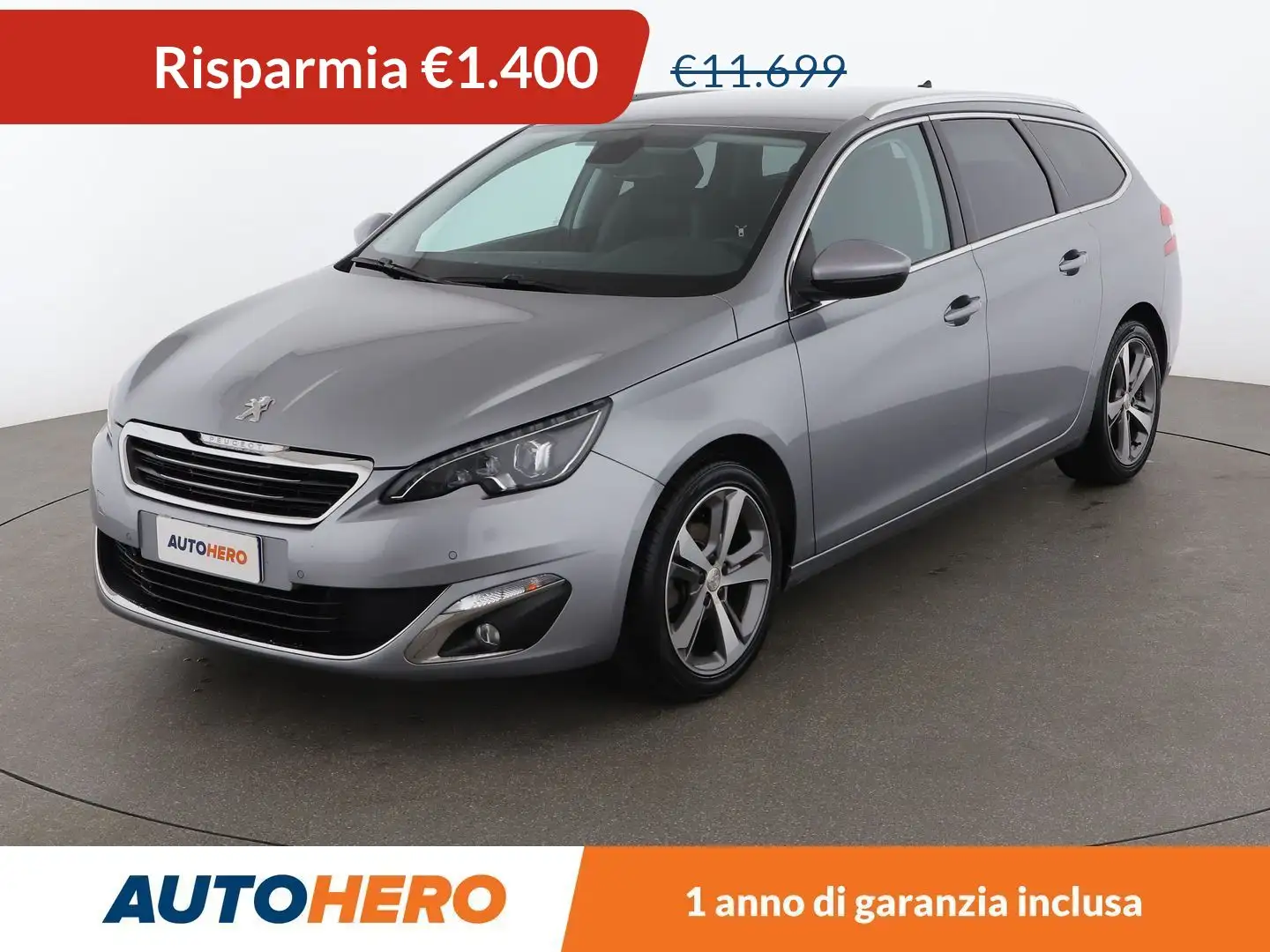 Peugeot 308 1.6 Blue-HDi Allure Argento - 1