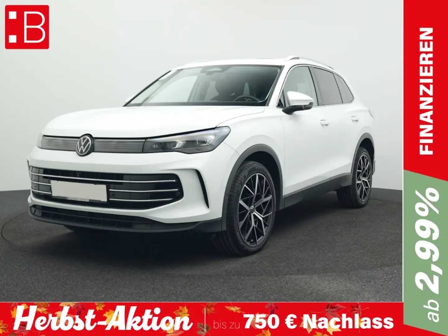 Volkswagen Tiguan 2.0 TDI DSG 4Mo. Elegance ALU20 PANO H&K IQ.LIGHT Weiß - 1