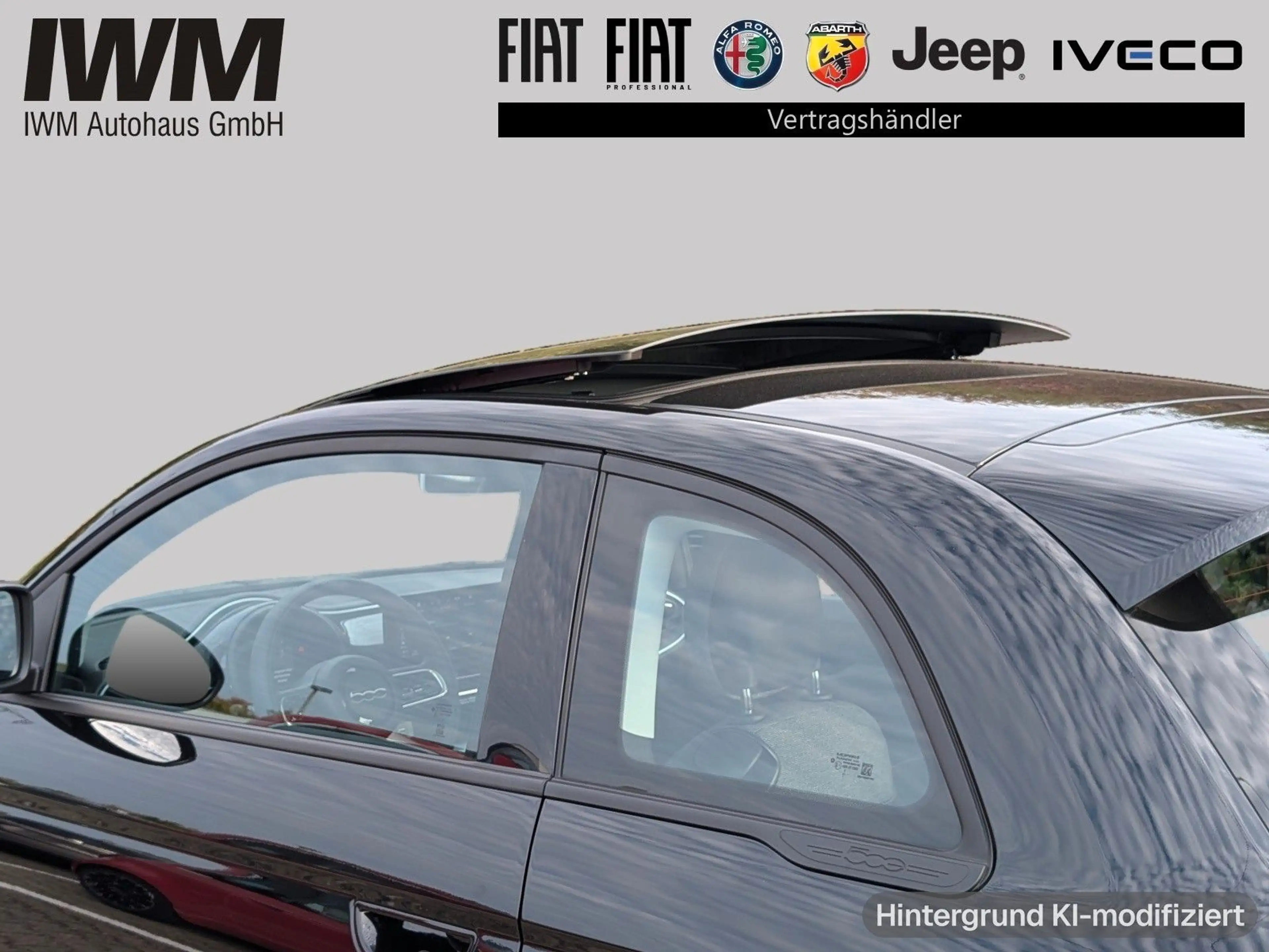 Fiat 500e ICON Schiebedach PDC Kamera — photo 15