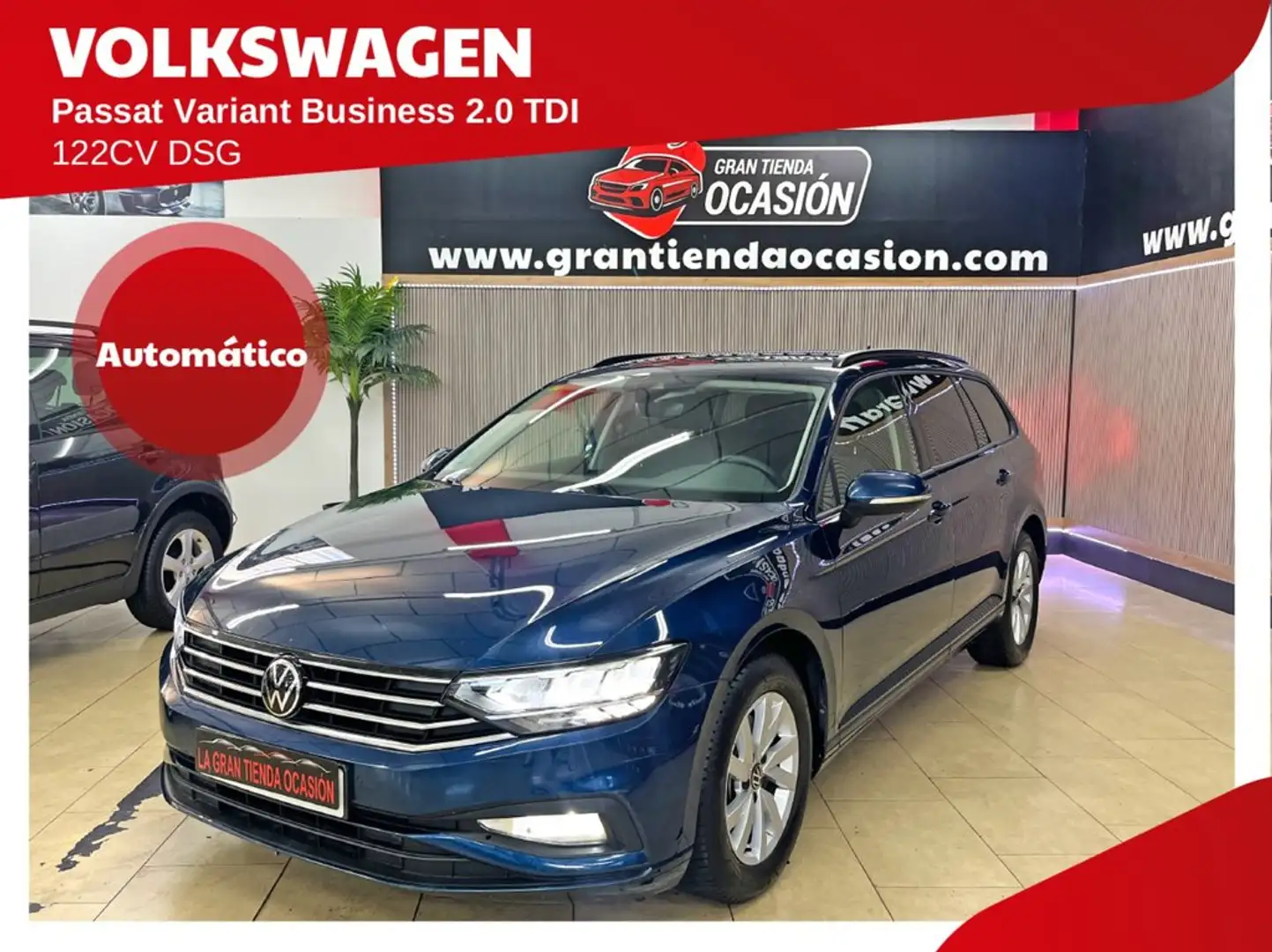 Volkswagen Passat Variant Business 2.0 TDI 90kW(122CV) DSG Bleu - 1