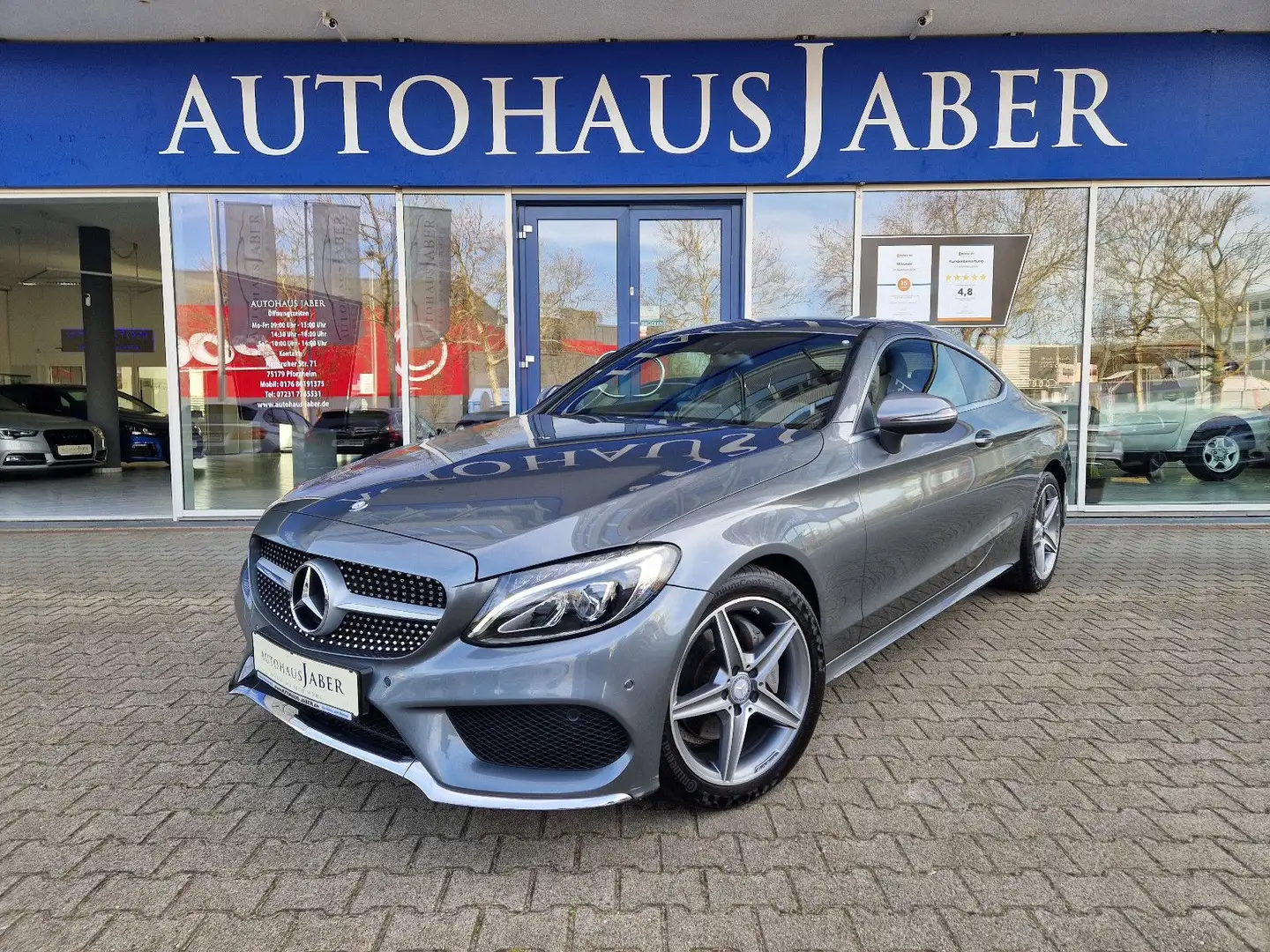 Mercedes-Benz C 180 AMG-Line DT. FZG 2.HD RFK 8xALU SHZ LED Gris - 1