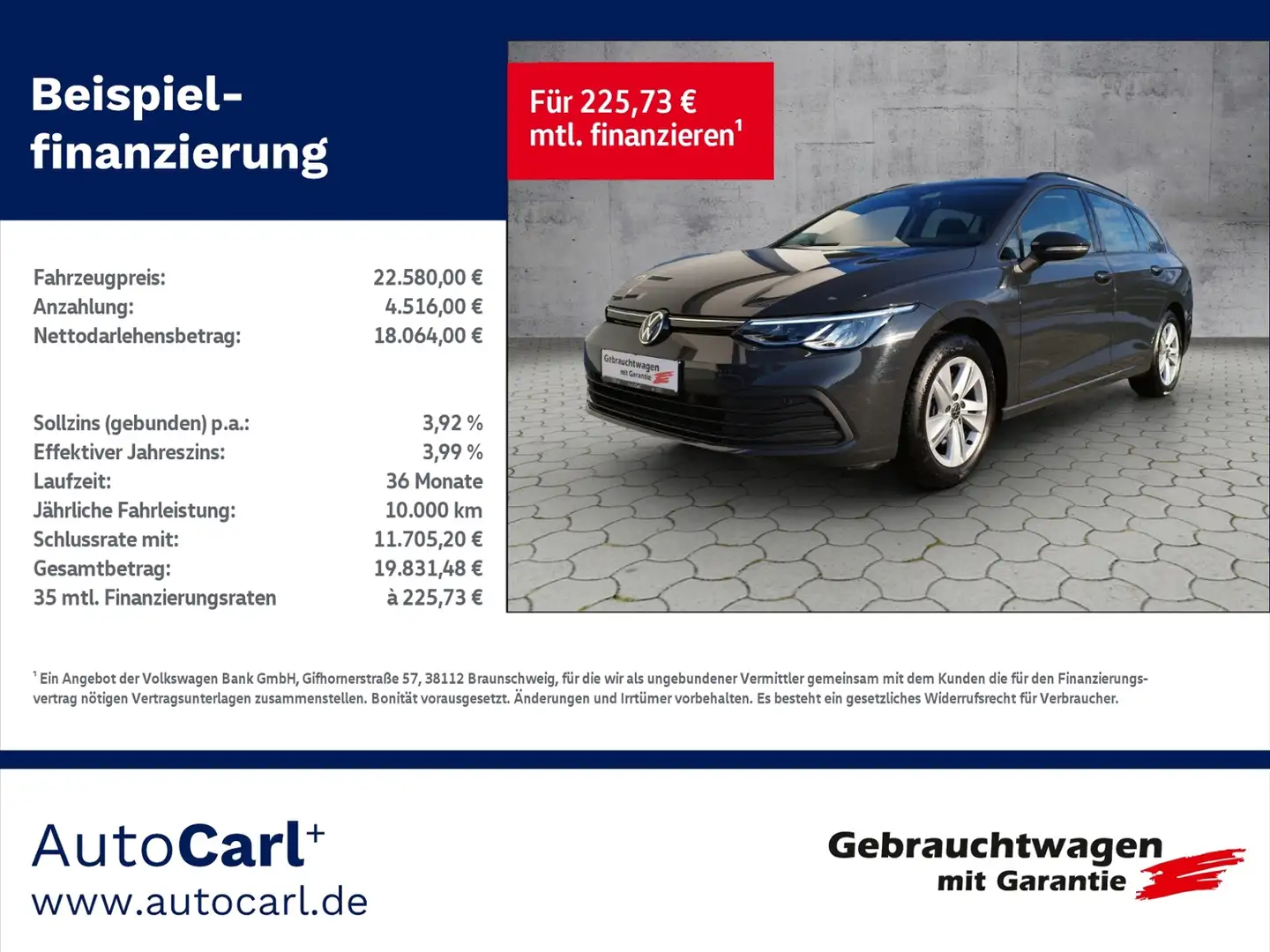 Volkswagen Golf Variant VIII Variant Life 2.0 TDI BusinessPrem. KLIMA LED Grau - 1