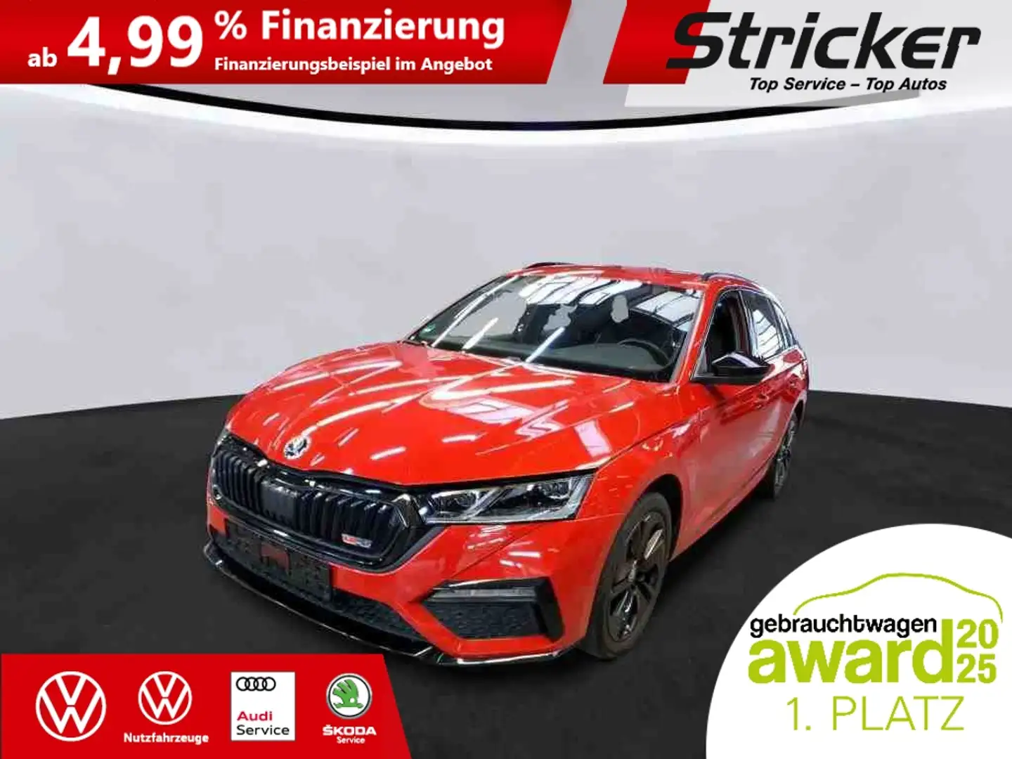 Skoda Octavia RS Combi 1.4TSI e-hybrid 320,-ohne Anzahlung Rot - 2