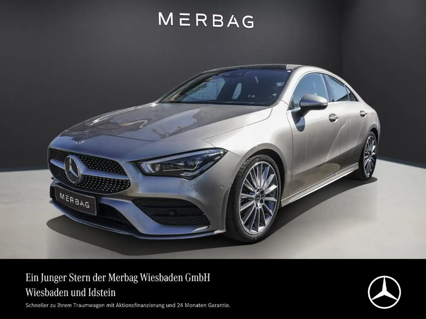Mercedes-Benz CLA 250 4M COUPE AMG-LINE PANO SITZKLIMA STH. HUD Argento - 1