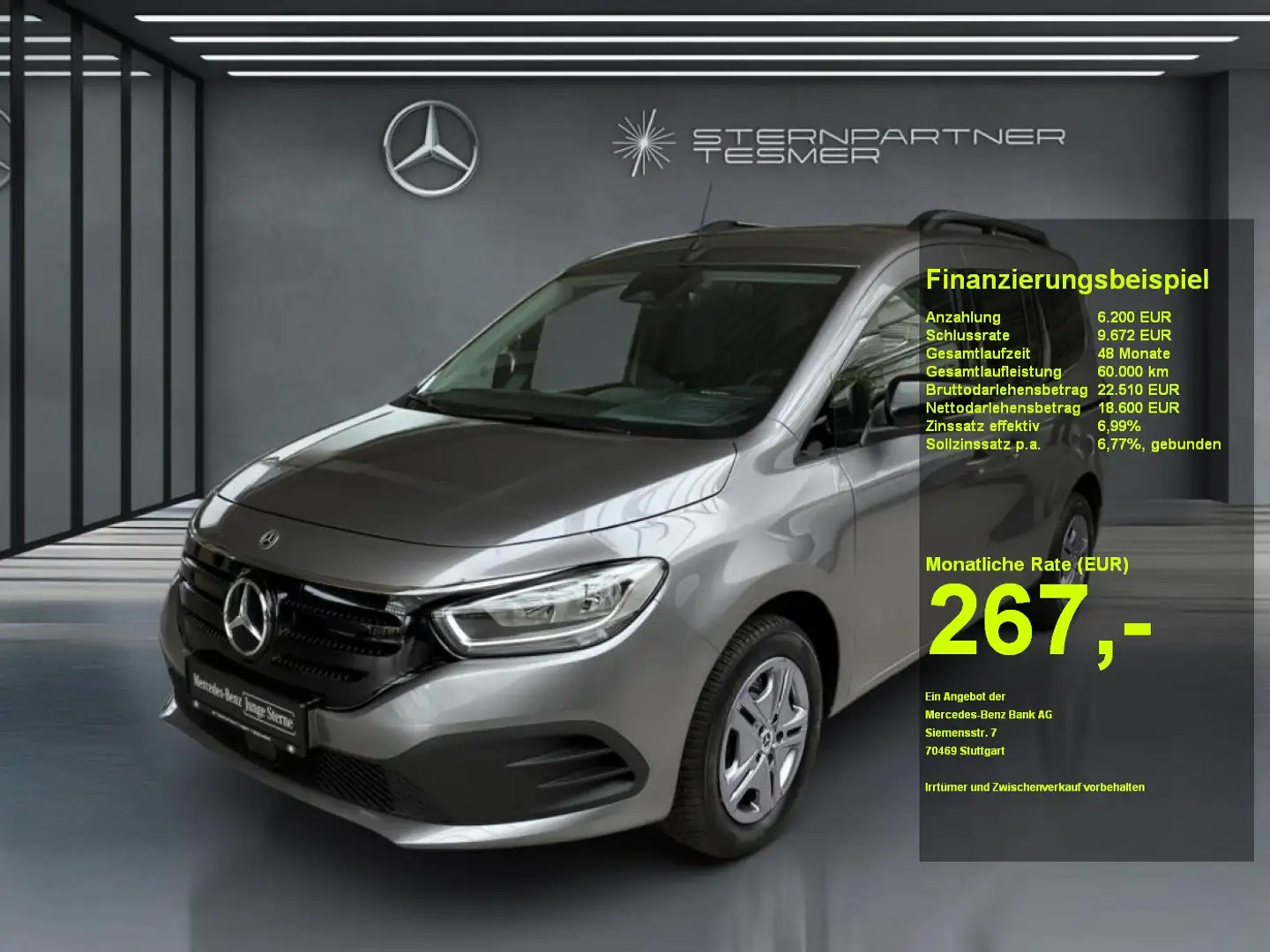 Mercedes-Benz EQT 200 Style MBUX-Kamera-SHZ-Klimaaut Grigio - 1