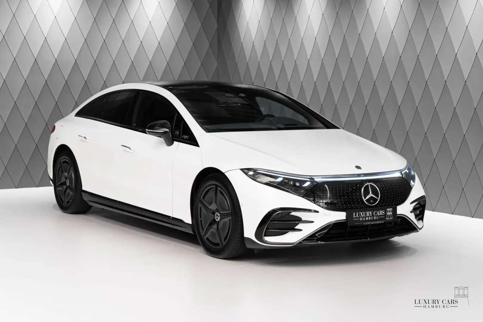 Mercedes-Benz EQS 580 WHITE/BLACK HEAD UP 360° 4,79% FINANZIER Blanc - 1