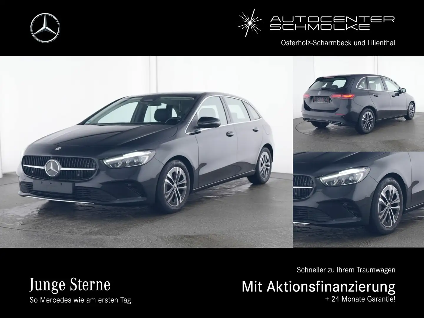 Mercedes-Benz B 180 B 180 PROGRESSIVE*AHK*SMARTPHONE INT.*VERKEHRSZ. Schwarz - 1