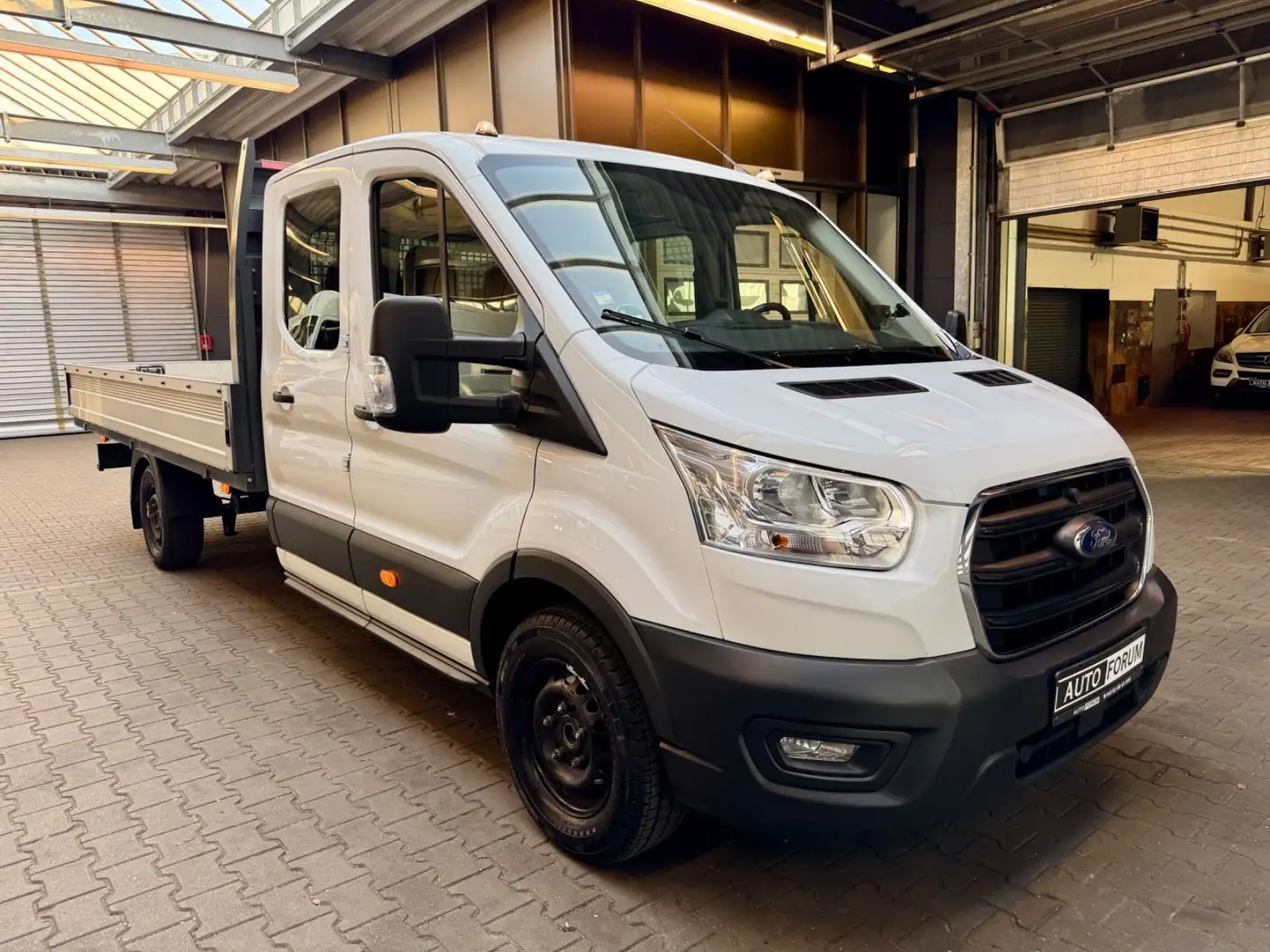 Ford Transit 2.0 TDCi L4 DoKa PRITSCHE 7STZ AHK 3,5t Blanc - 2