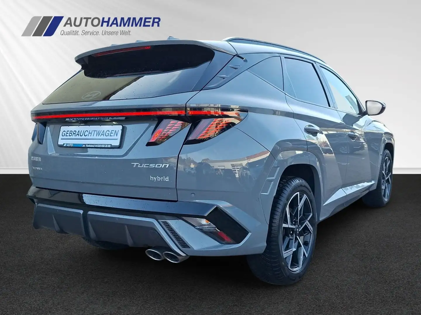 Hyundai TUCSON Hybrid 4WD N-LINE LED ECS Sitz-/Ass.P eSD Grau - 2