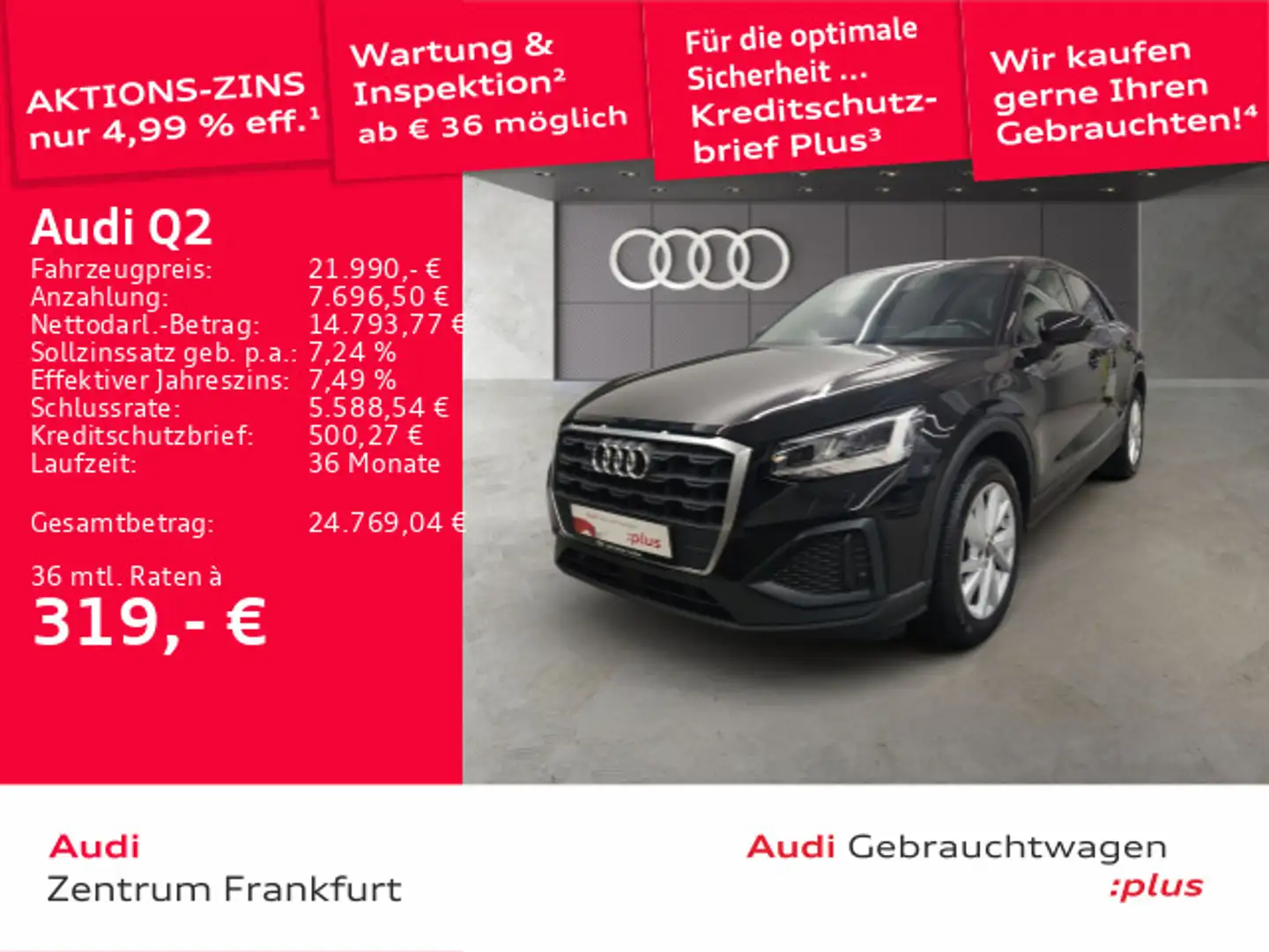Audi Q2 35 TFSI S tronic LED ACC DAB Tempomat Schwarz - 1