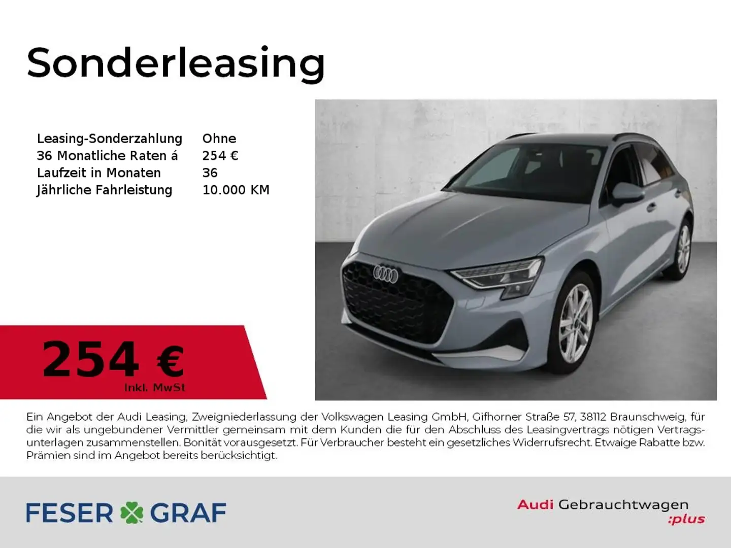 Audi A3 30 TFSI - ACC - KAMERA - SONOS Grau - 1
