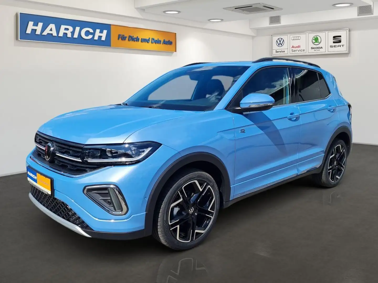 Volkswagen T-Cross R-Line 1.5 TSI DSG AHK MATRIX NAVI PARKL Bleu - 1