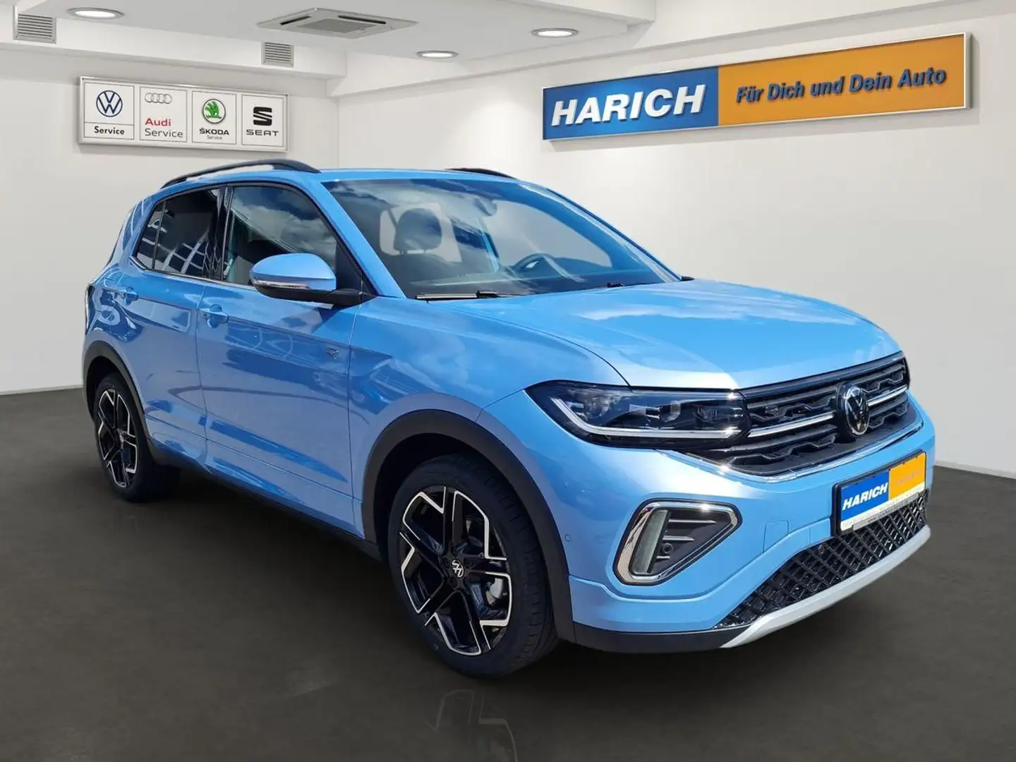 Volkswagen T-Cross R-Line 1.5 TSI DSG AHK MATRIX NAVI PARKL Bleu - 2