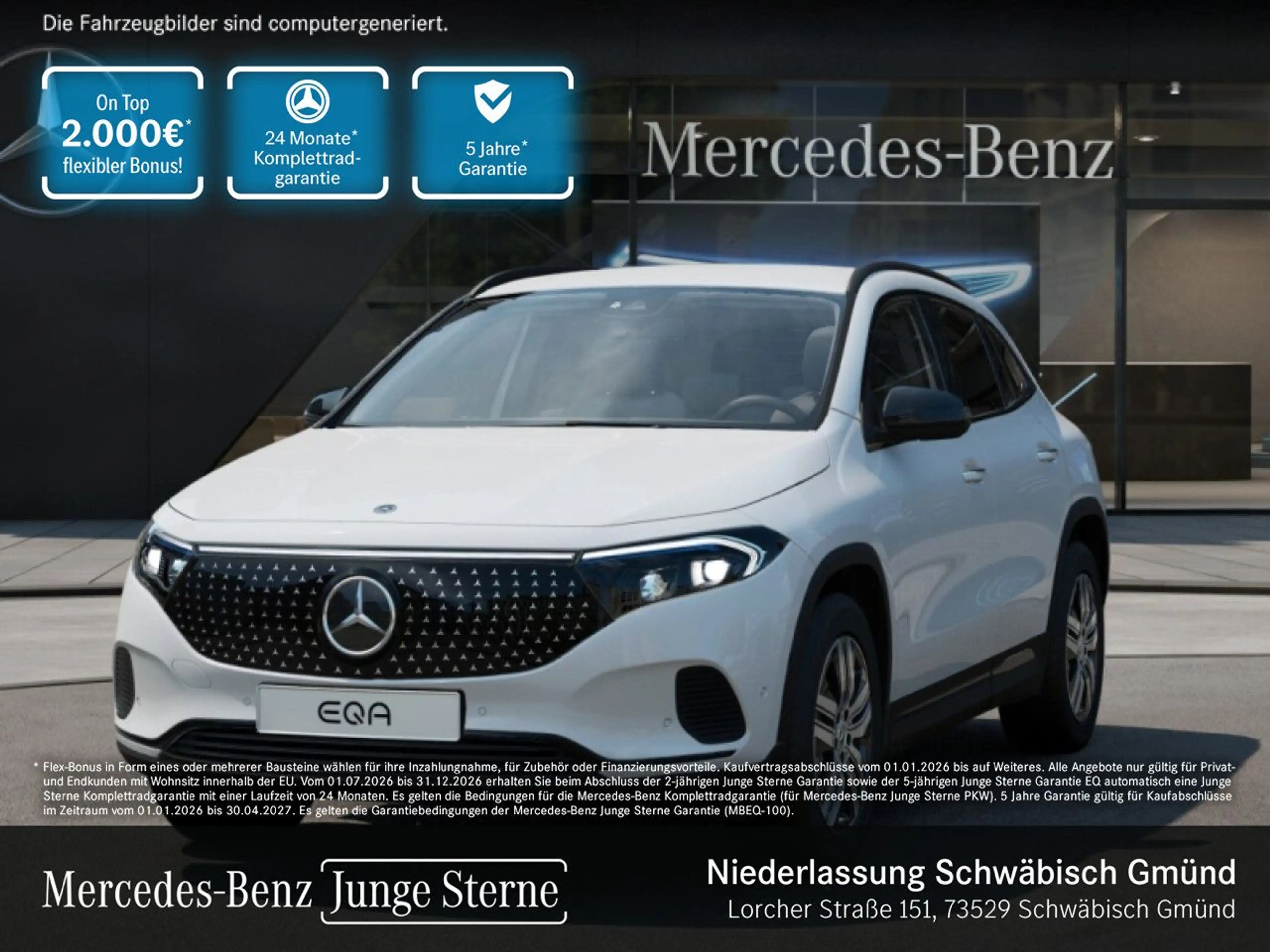Mercedes-Benz EQA 250 ELECTRICART+NIGHT+PLUS-PAKET+AHK+KAMERA