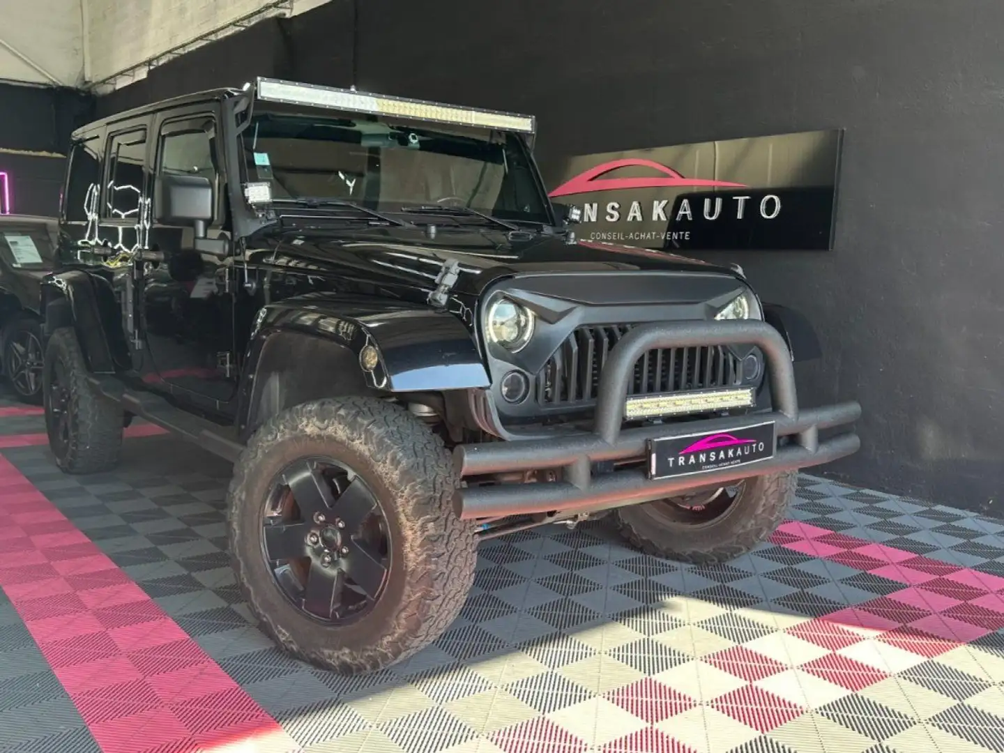 Jeep Wrangler SAHARA Unlimited 2.8L 200 ch CRD - Caméra de Recul Noir - 1
