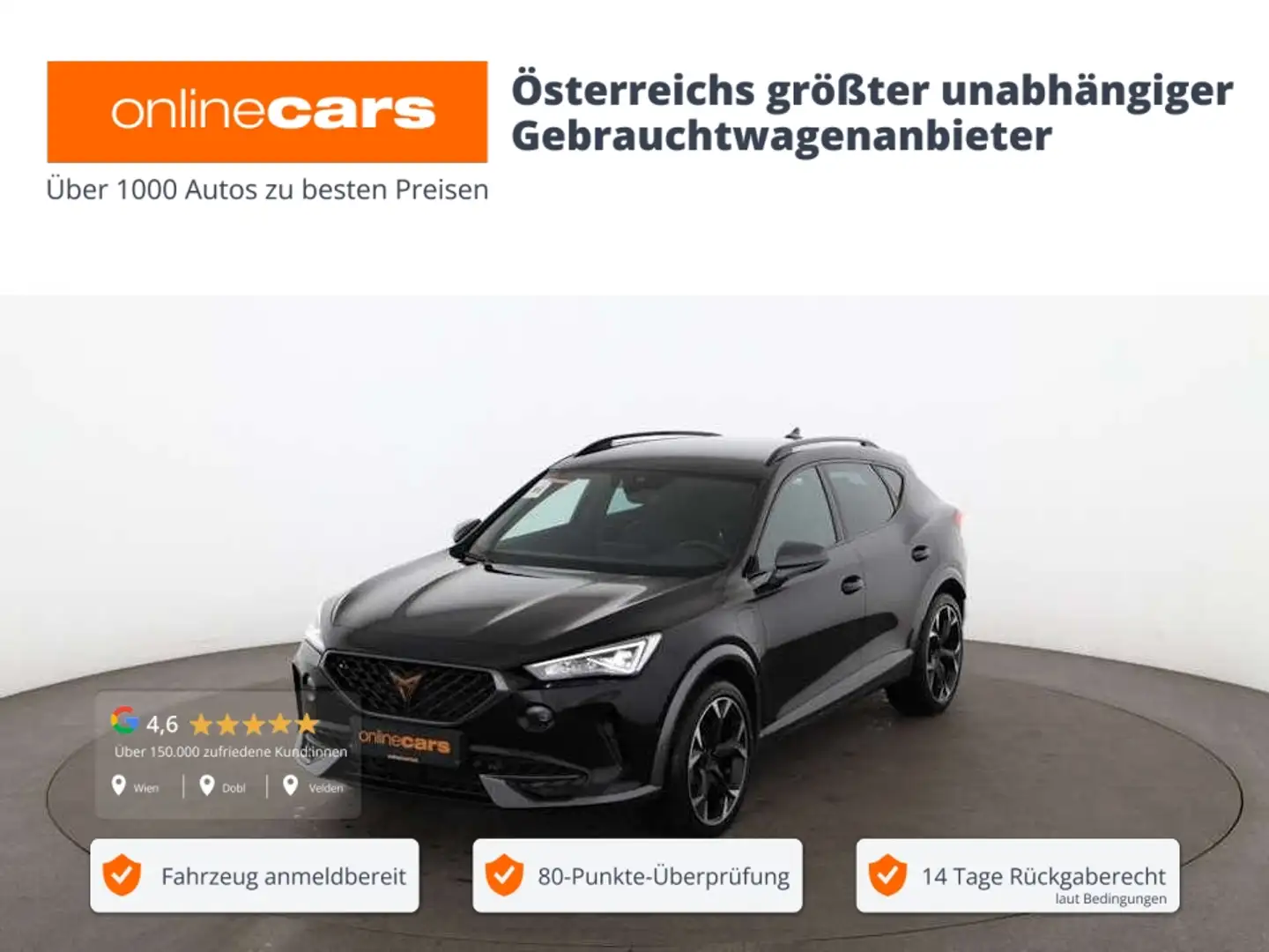 CUPRA Formentor 1.4 eHybrid 150/204 Aut LED RADAR NAVI Schwarz - 1