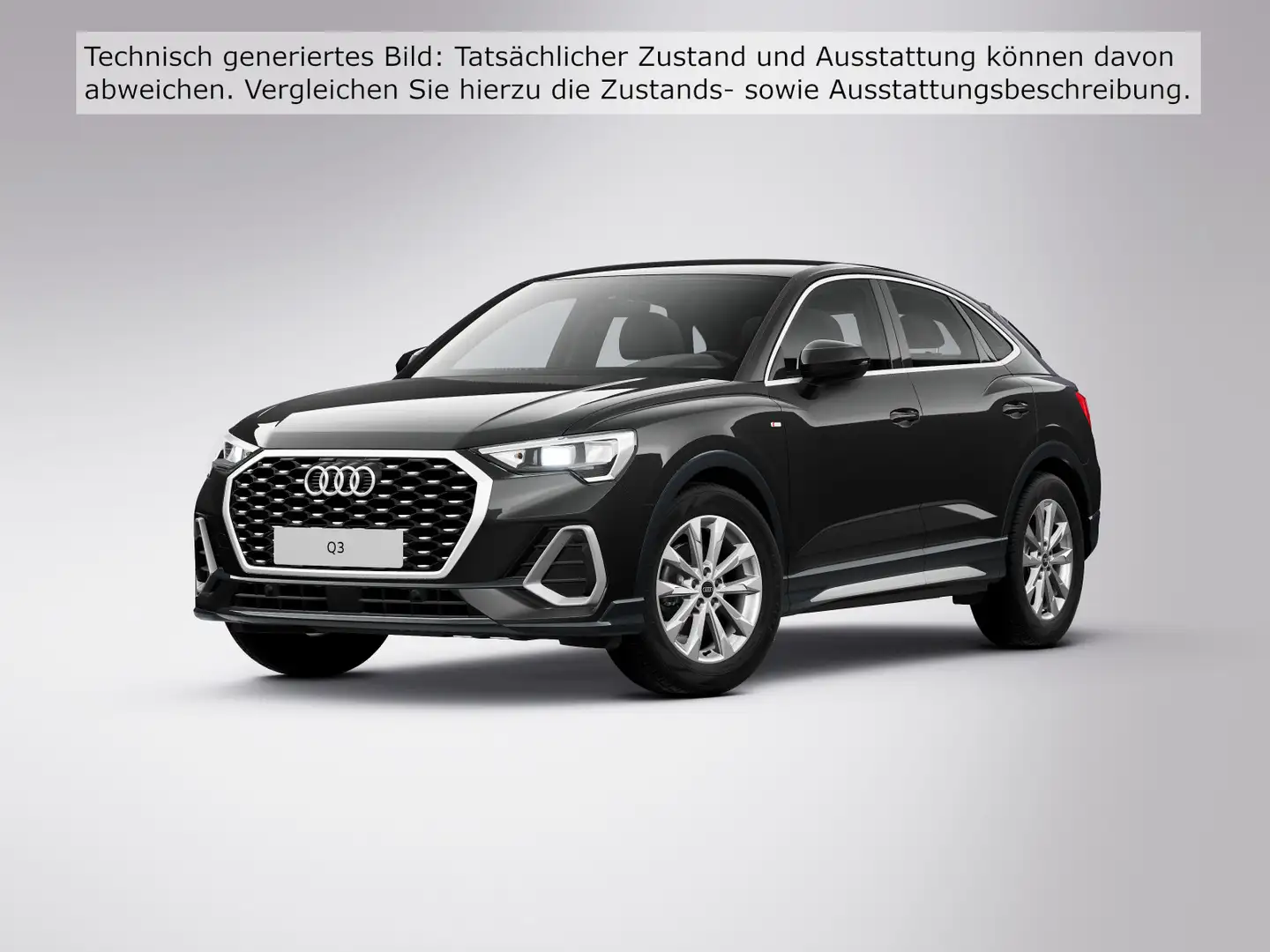 Audi Q3 35 TDI S LINE SPORTSITZE ALCANTARA Schwarz - 2